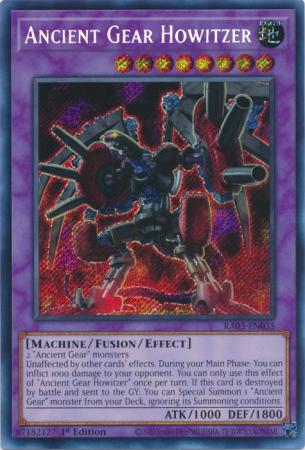 Yu-Gi-Oh! Ancient Gear Howitzer - RA03-EN035 - Secret Rare - 1st Edition