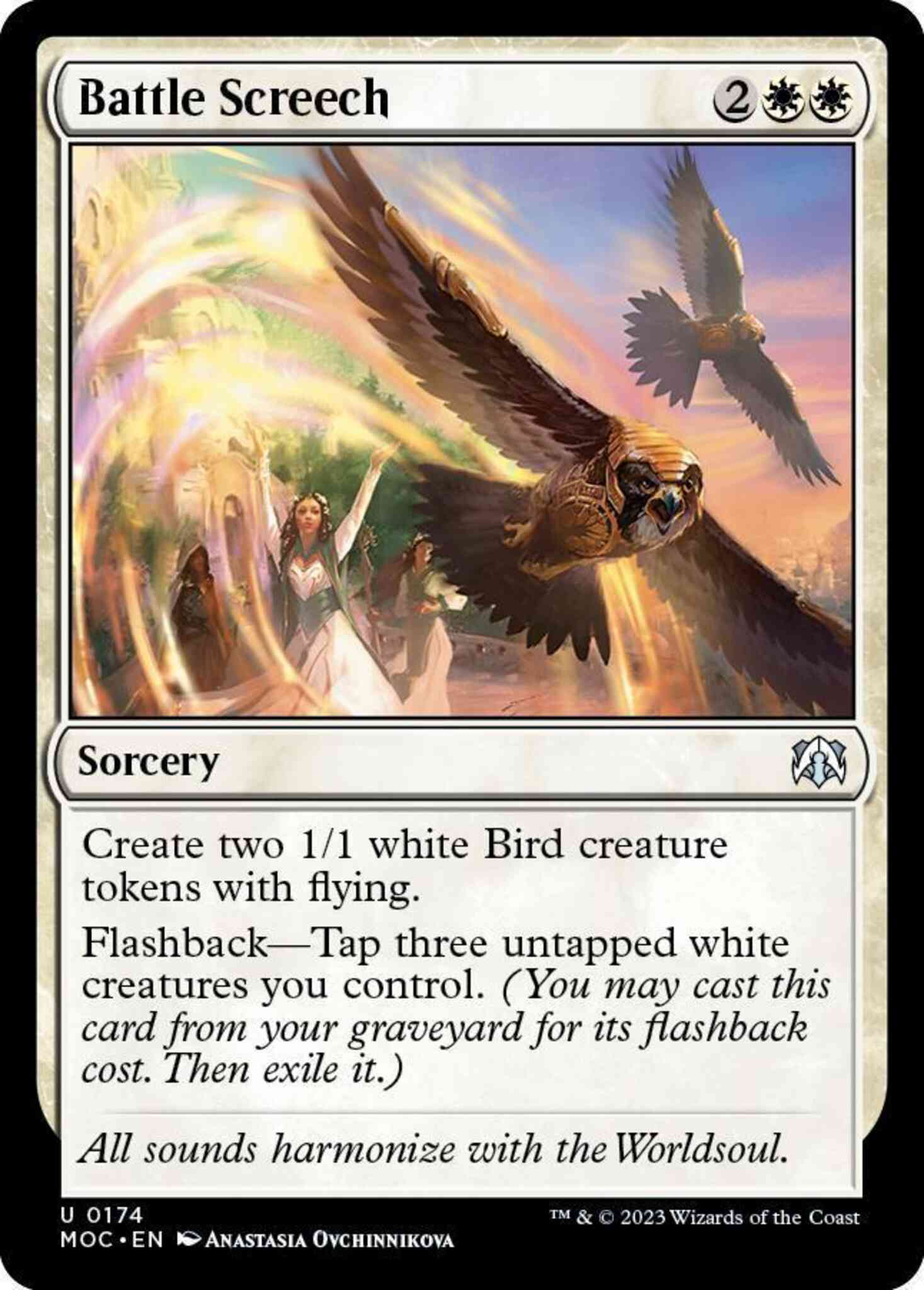 Battle screech 174 – Magic Battle Screech [174] [March of the Machine: Commander] [Non-Foil]
