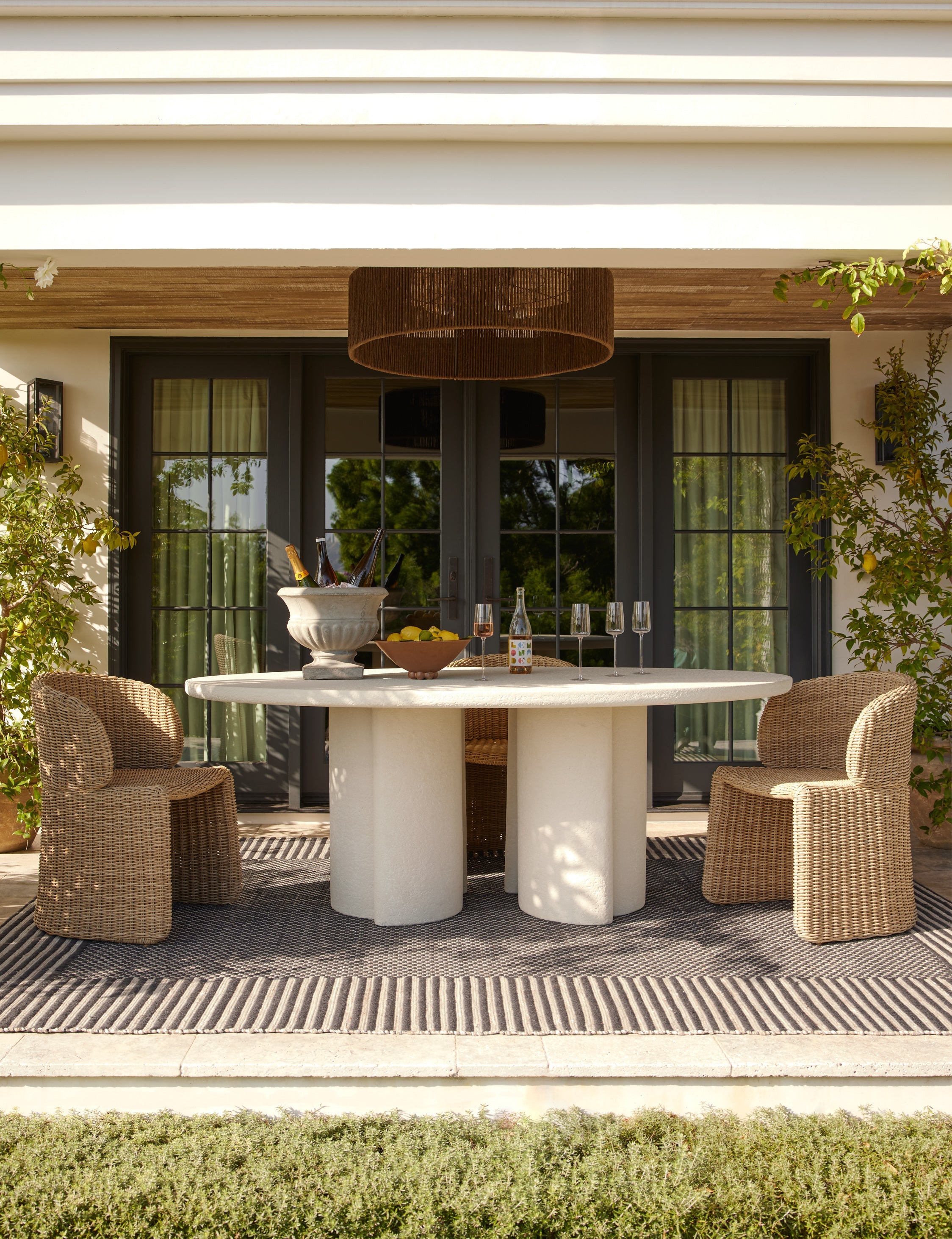 Lulu and Georgia Rodrigo Indoor / Outdoor Oval Dining Table - view 2