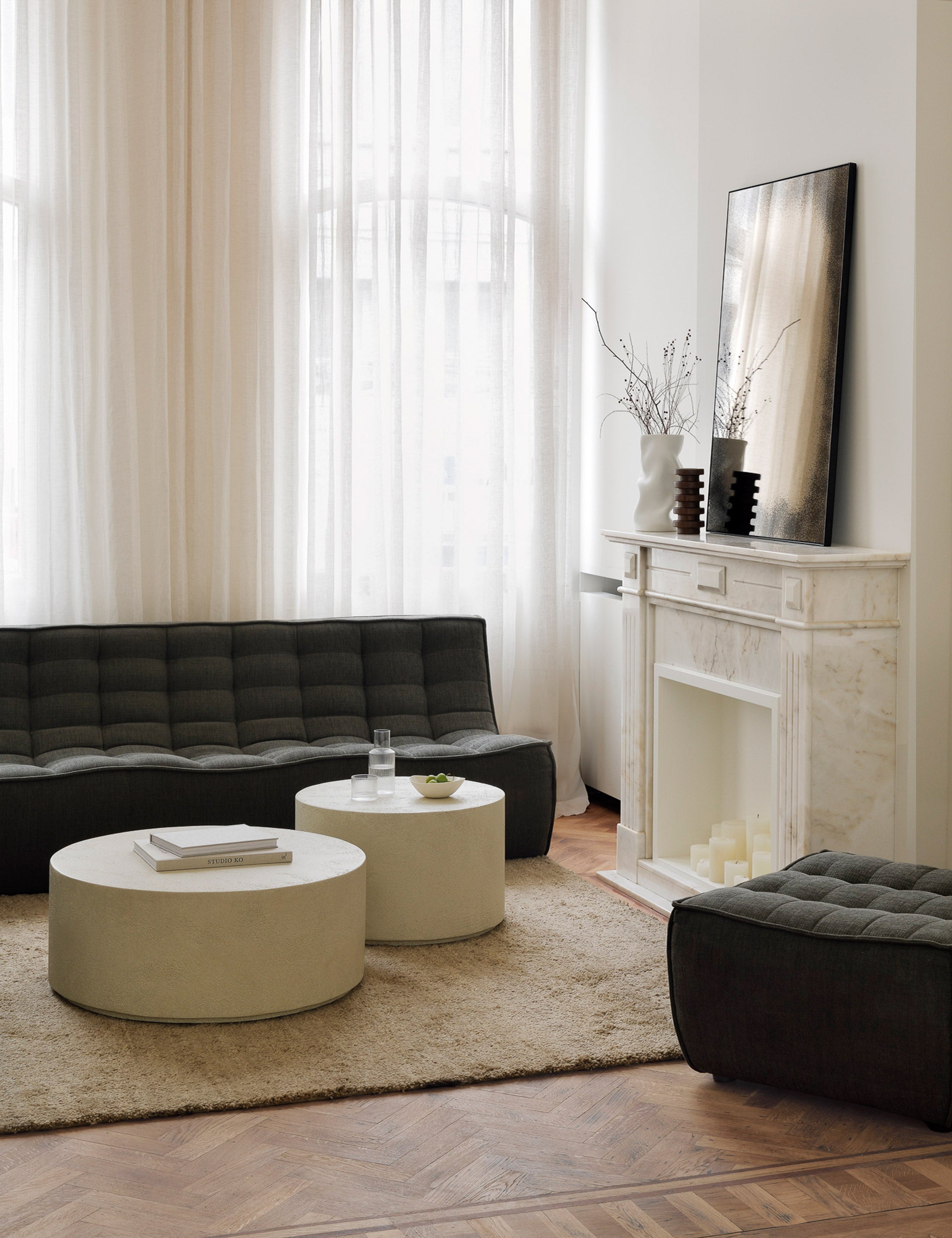 Lulu and Georgia Fields Round Coffee Table – Ivory - view 2