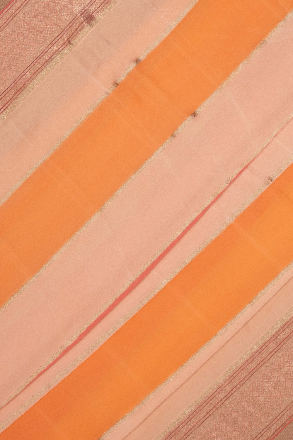 Kalanjali Crepe Peach Saree – Women's - view 2