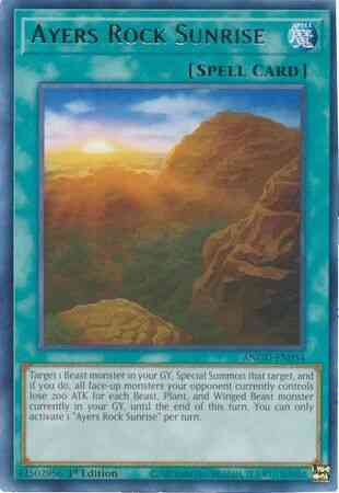 Yu-Gi-Oh! Ayers Rock Sunrise - ANGU-EN054 - Rare - 1st Edition