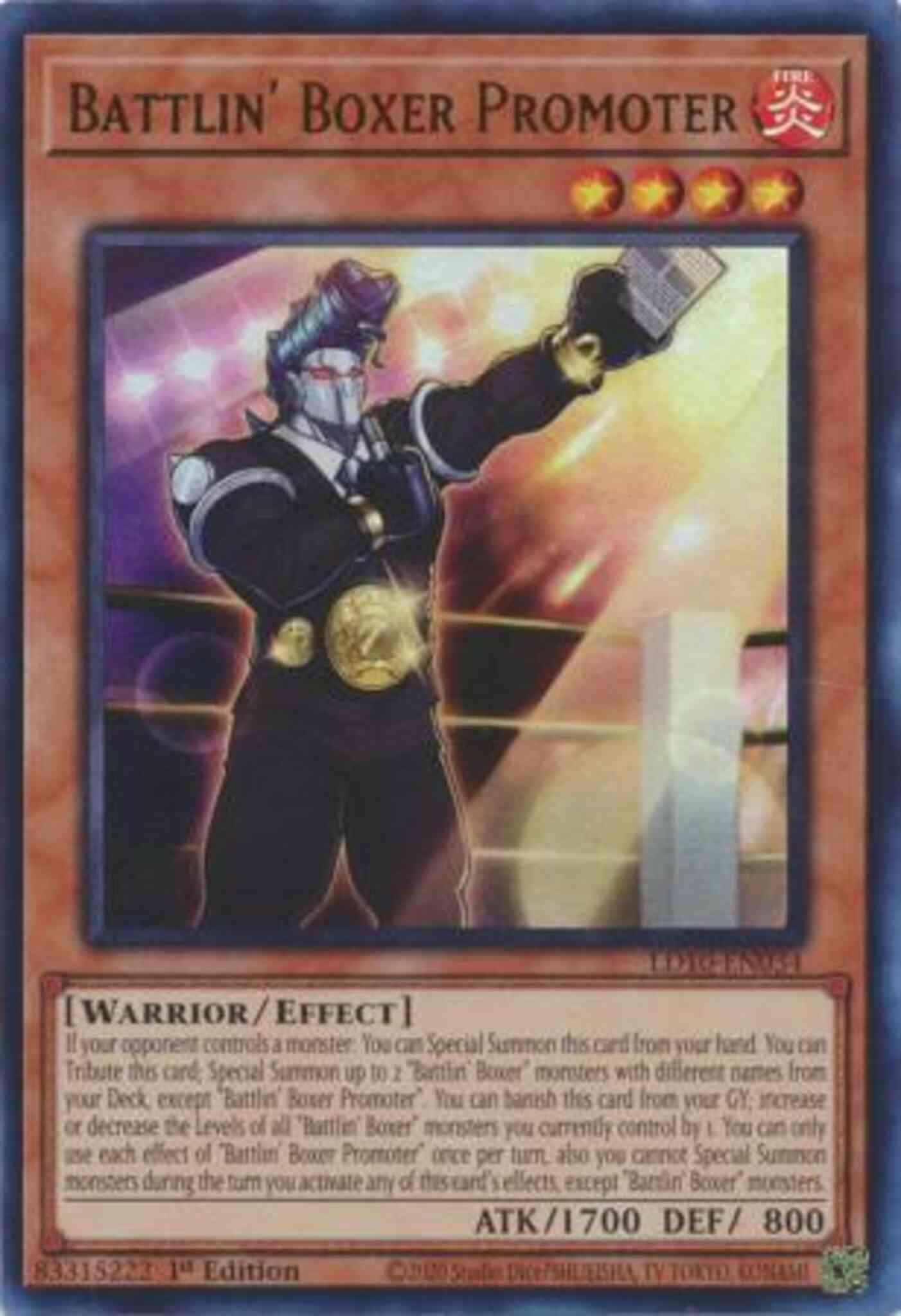 Yu-Gi-Oh! Battlin' Boxer Promoter - LD10-EN034 - Ultra Rare - 1st Edition