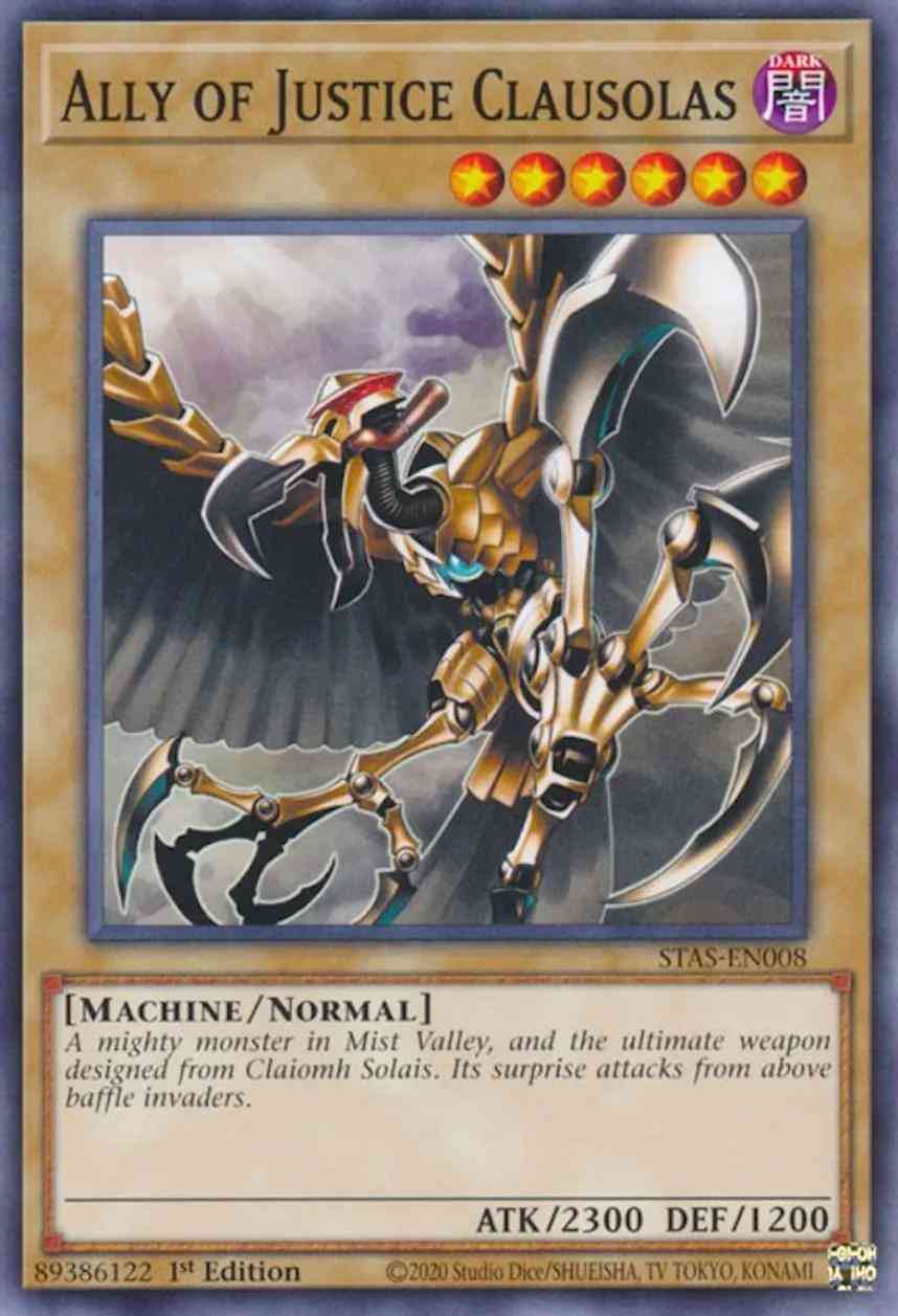 Yu-Gi-Oh! Ally of Justice Clausolas - STAS-EN008 - Common - 1st Edition