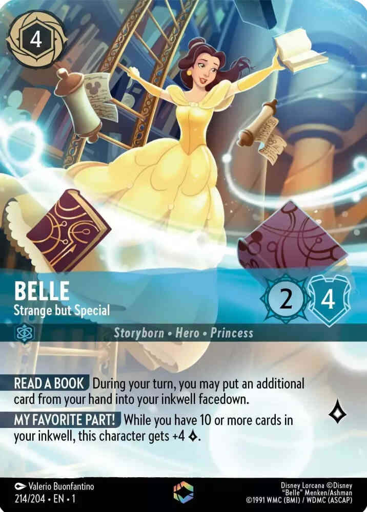 Lorcana Belle - Strange but Special (Enchanted) - 214/204 [The First Chapter] [Holofoil]