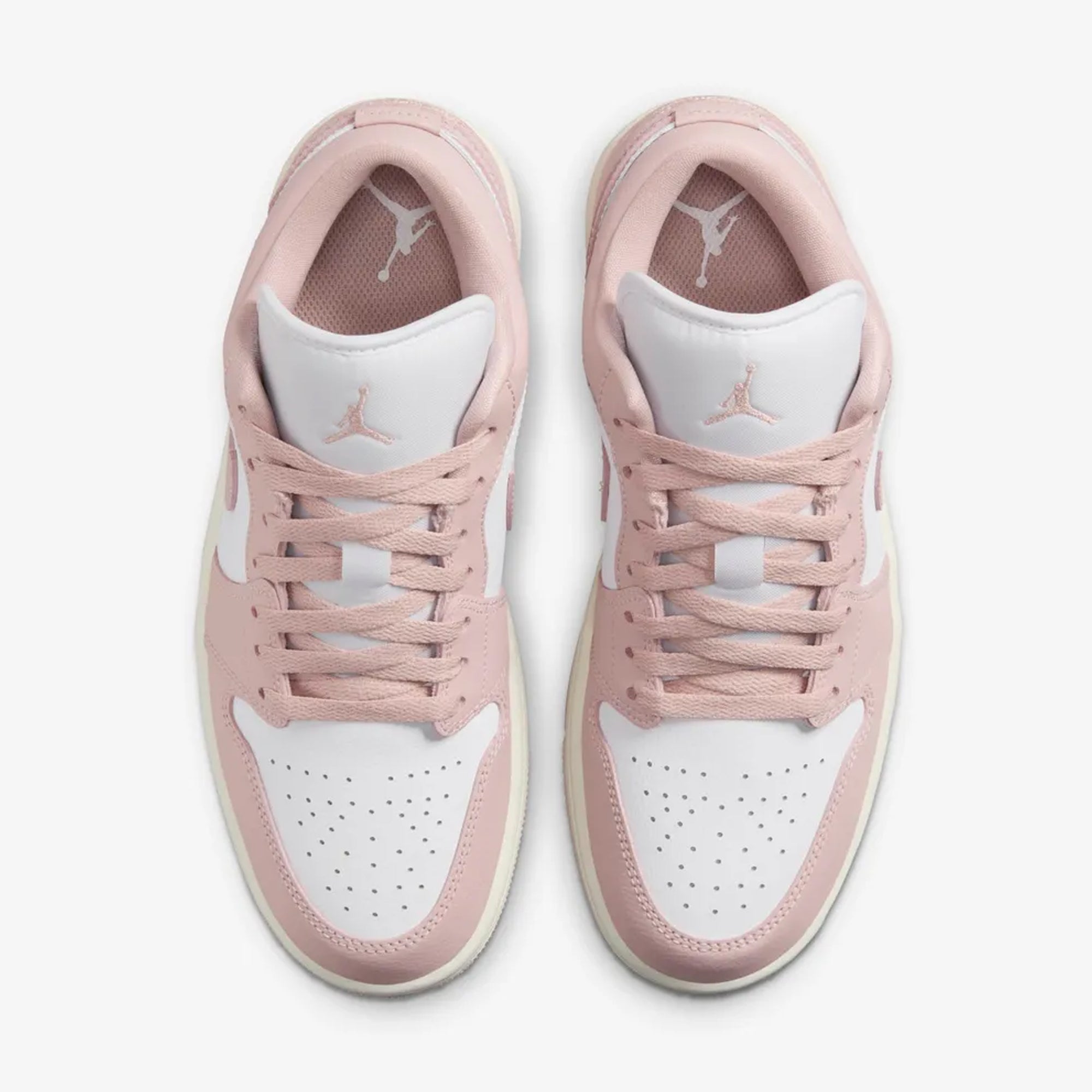 Jordan | AIR JORDAN 1 LOW { WHITE/PINK OXFORD-SAIL - view 2