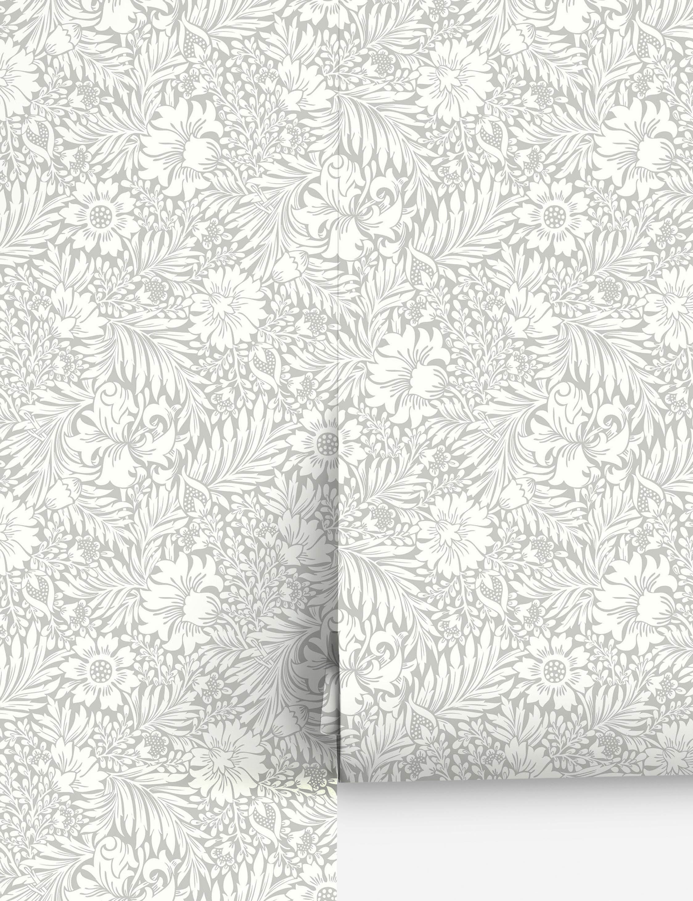Lulu and Georgia Modern Acanthus Peel + Stick Wallpaper by Erin & Ben Co. - view 2