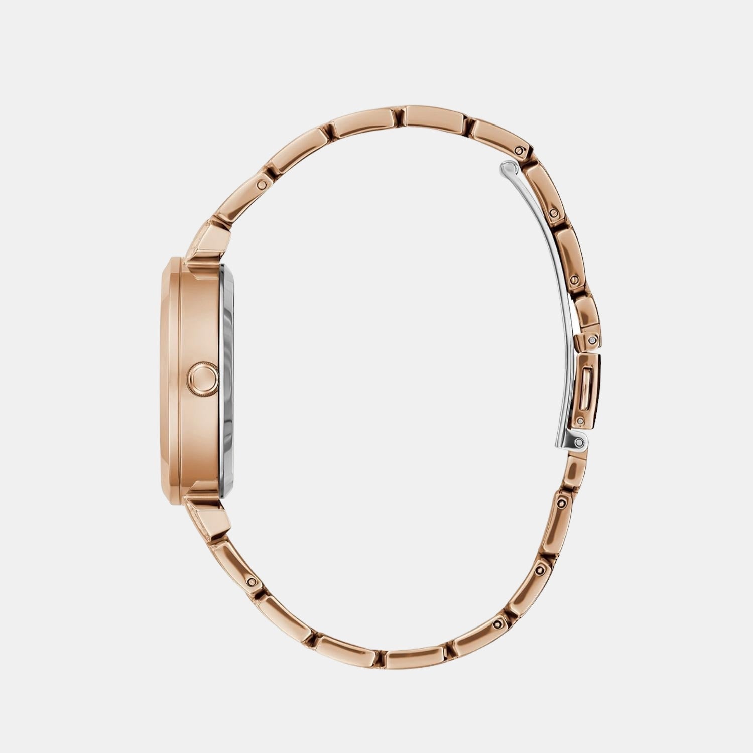 Guess Crystal Clear Women Quartz Rose Gold Dial Analog Stainless Steel Watch GW0470L3 - view 3