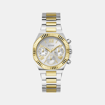 Guess Equality Women Quartz Silver Dial Chronograph Stainless Steel Watch GW0769L3
