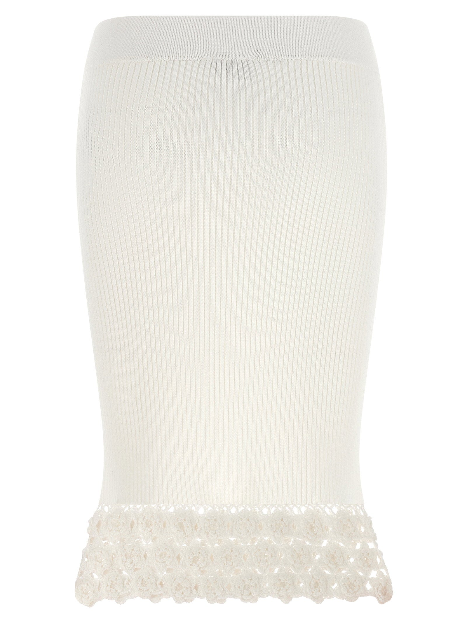Ganni Cotton Crochet Skirt - view 2