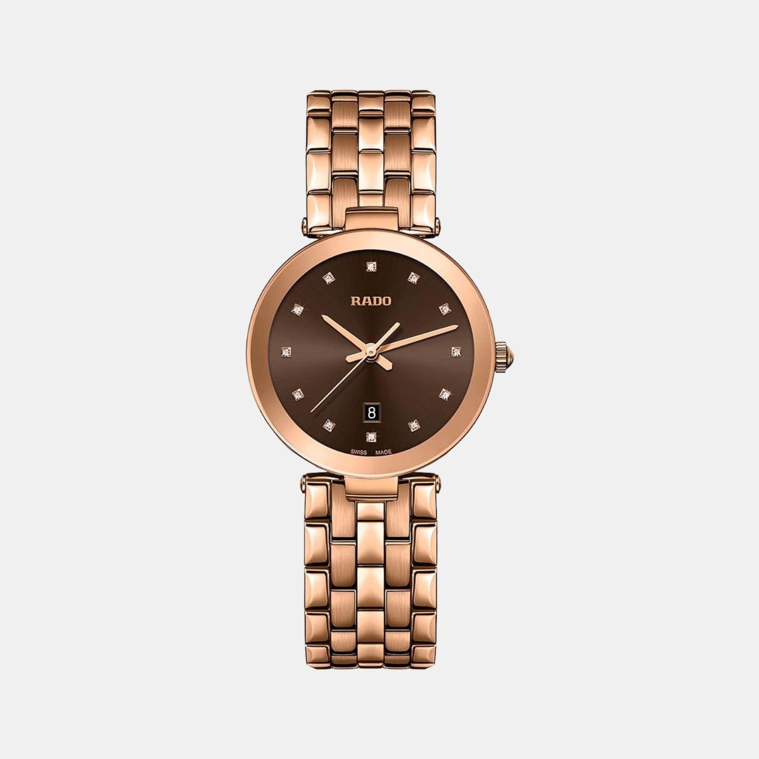 Rado Florence Women Quartz Gold Dial Analog Stainless Steel Watch R48893743