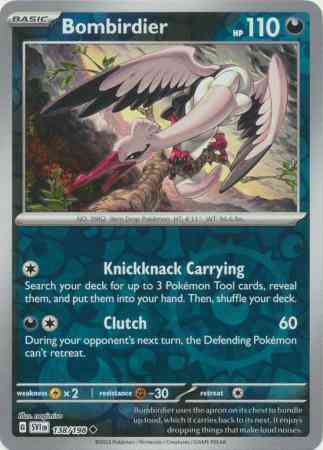 Uncommon sv01-138 reverse – Pokémon Bombirdier - 138/198 - Uncommon [sv01-138] [Reverse Holo]