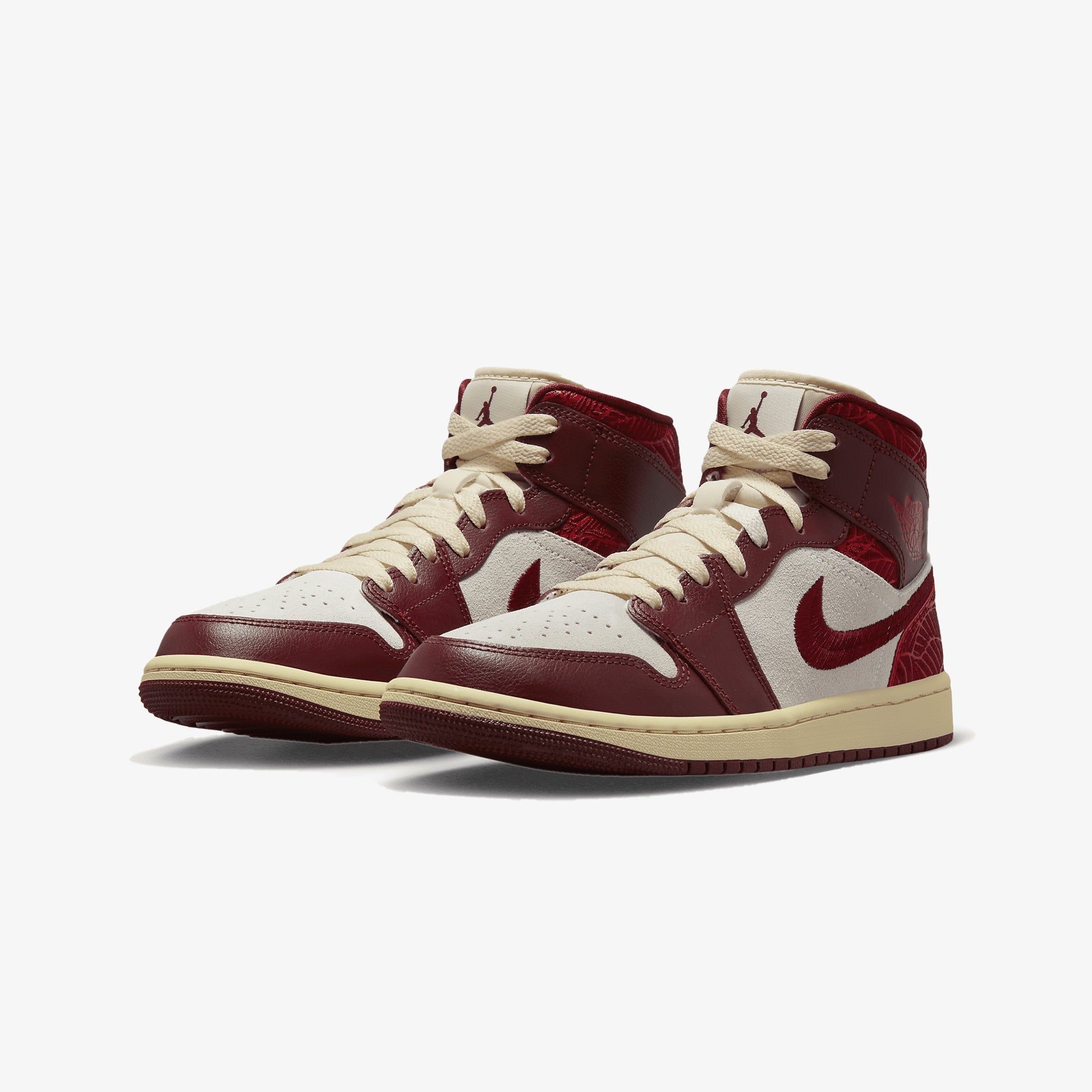 Jordan | AIR JORDAN 1 MID SE { TEAM RED/UNIVERSITY RED-SAIL-MUSLIN