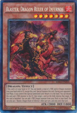 Blaster dragon ruler – Yu-Gi-Oh! Blaster, Dragon Ruler of Infernos - RA03-EN010 - Prismatic Collector's Rare - 1st Edition