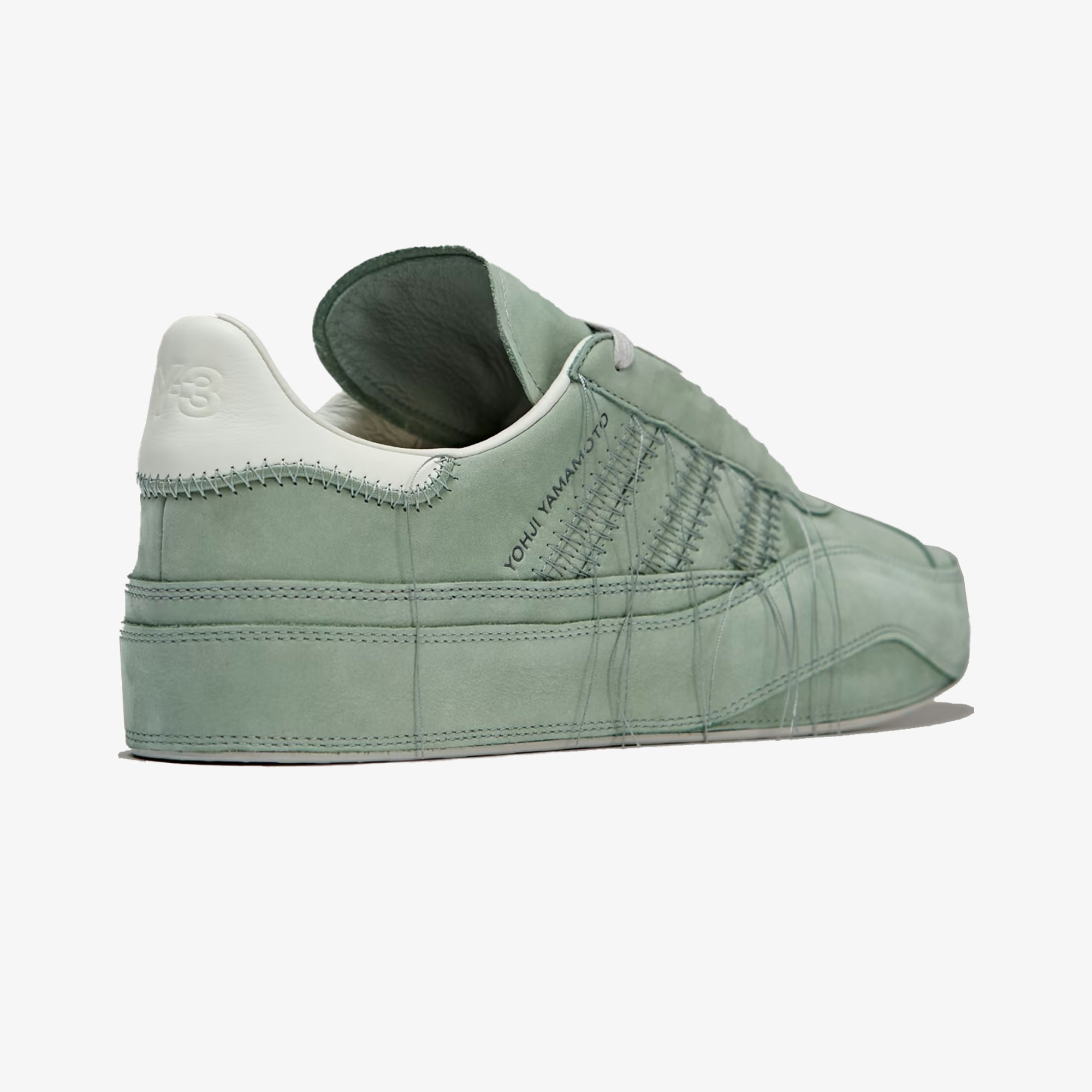 Y-3 | Gazelle { Silver Green/ Off White /light Brown - view 3