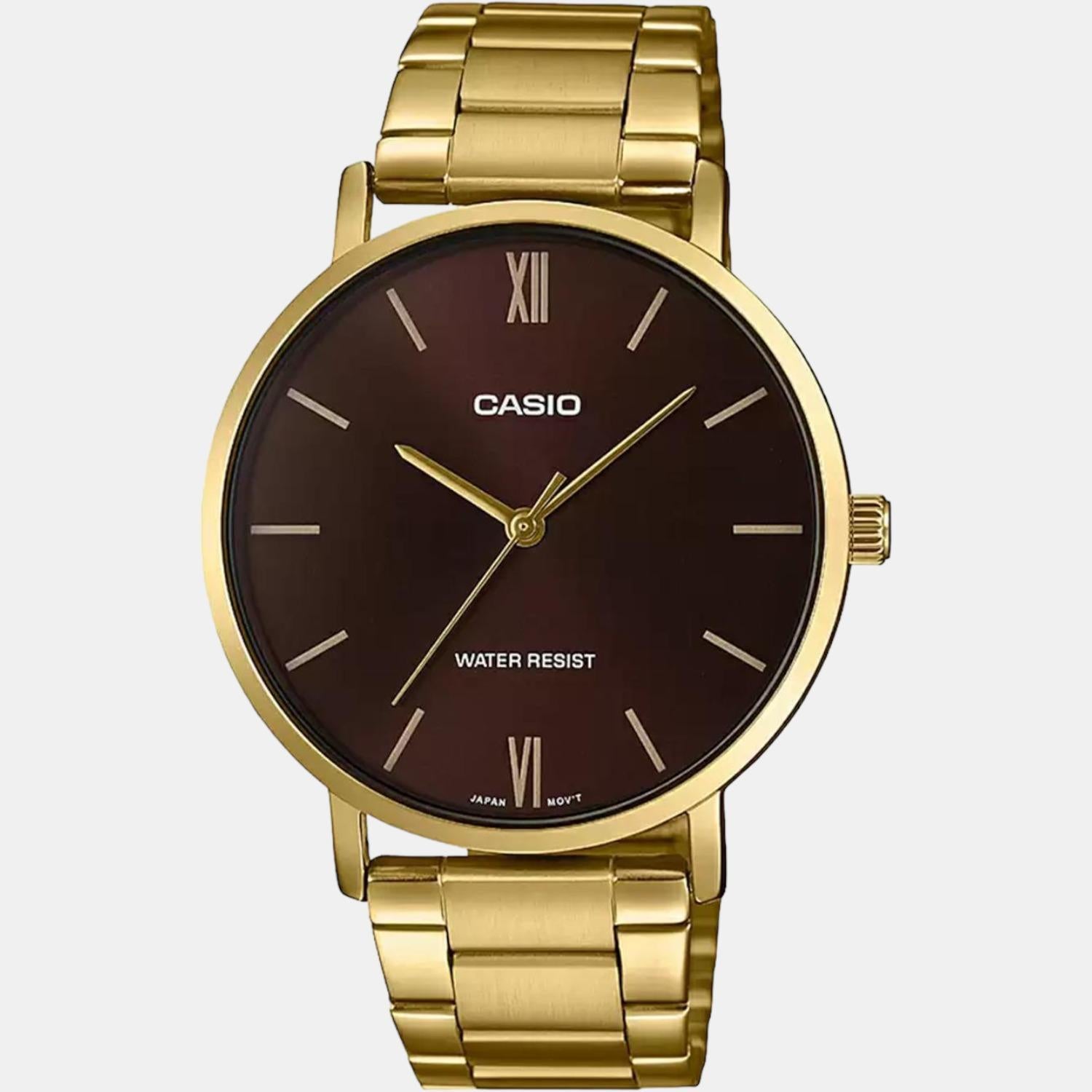Casio Enticer Men Quartz Brown Dial Analog Stainless Steel Watch A1779 - view 2