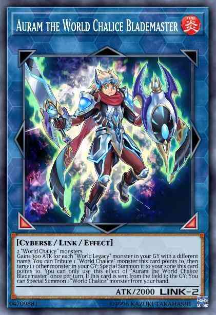 Yu-Gi-Oh! Auram the World Chalice Blademaster - COTD-EN049 - Super Rare - 1st Edition