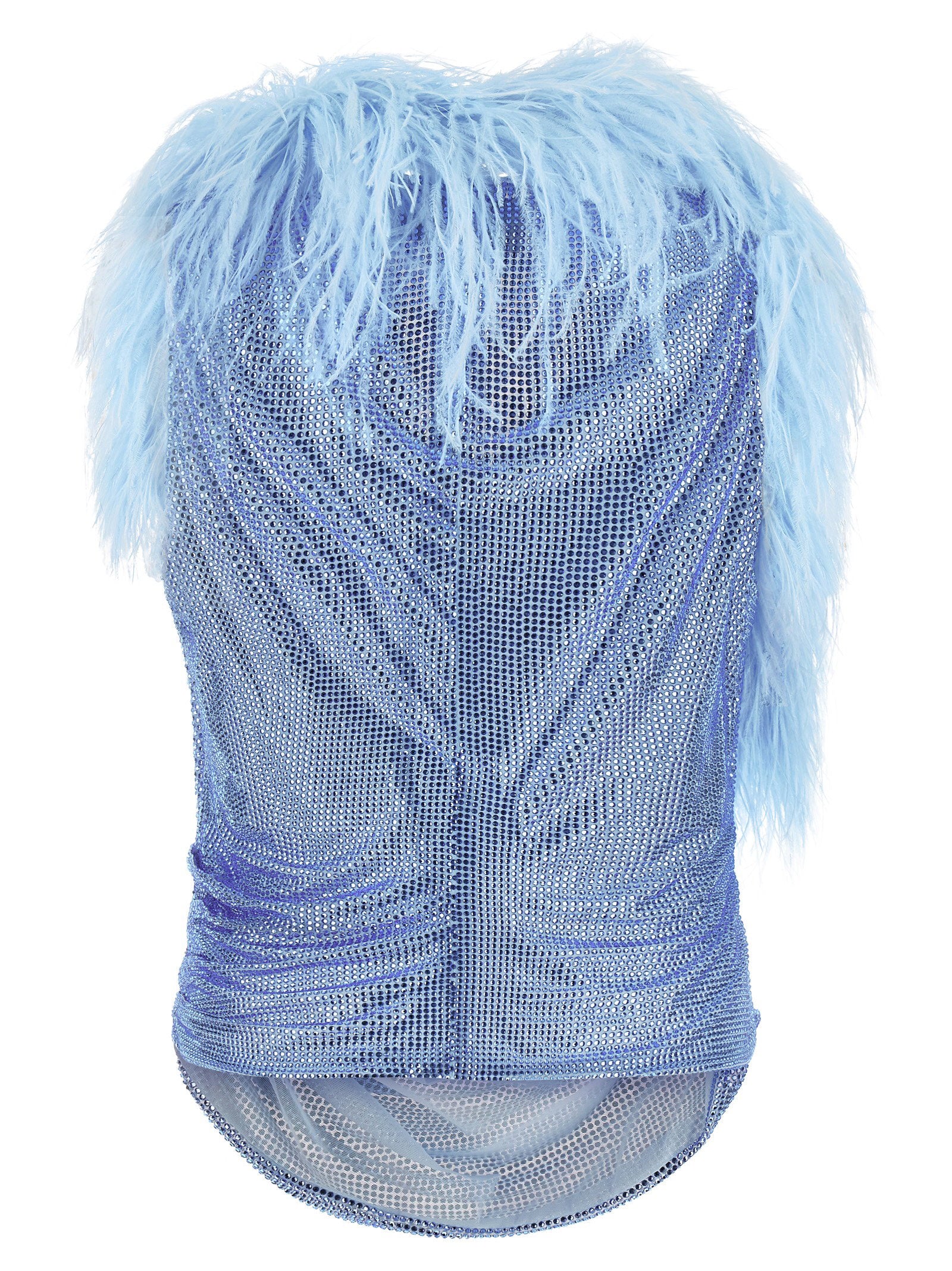 Giuseppe Di Morabito Mesh And Feather Top - view 3