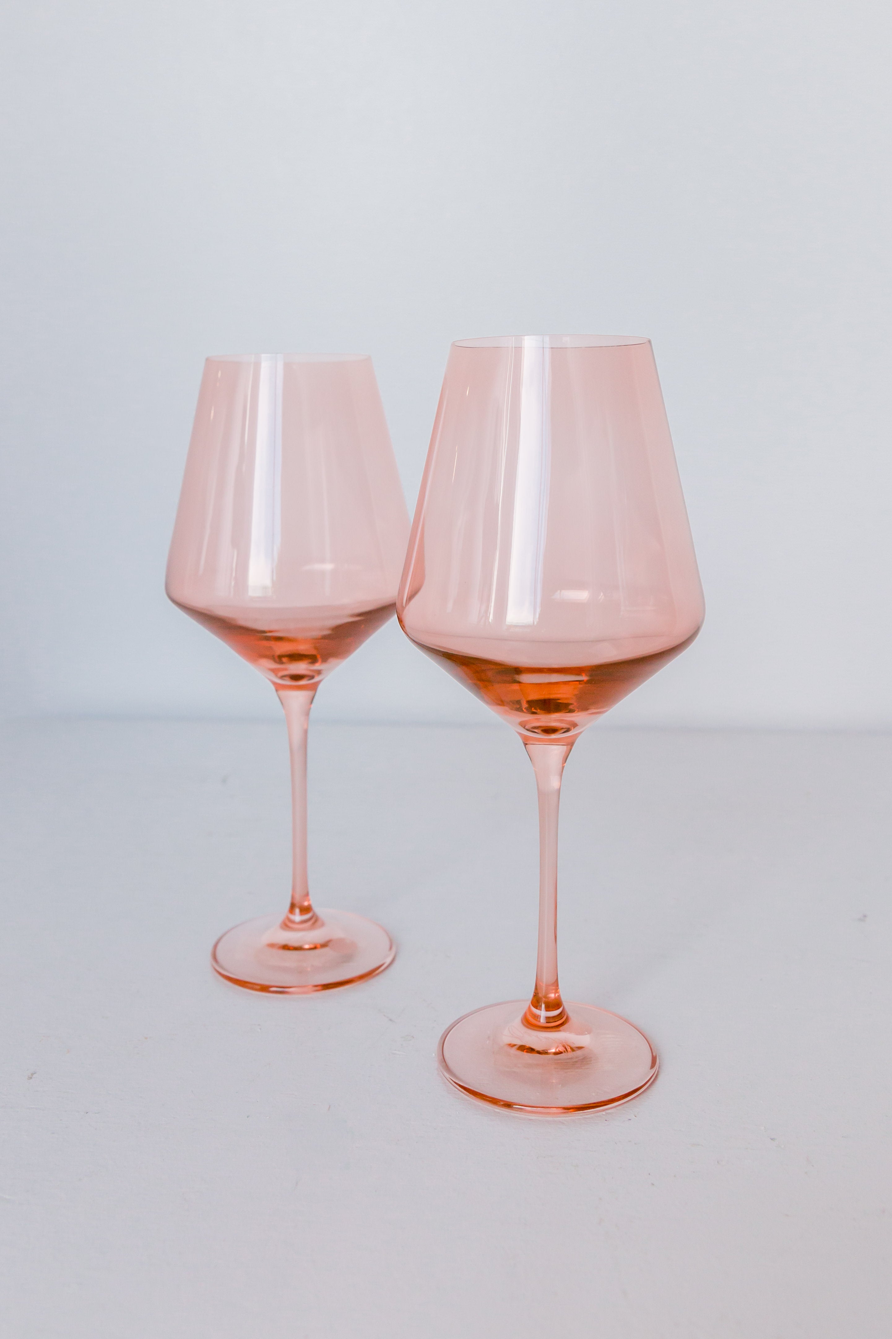 Estelle Colored Glass Estelle Colored Wine Stemware - Set of 6 {Blush Pink} - view 5