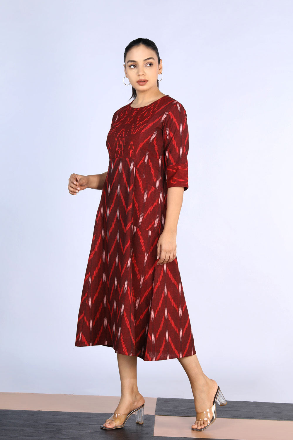 Kalanjali Ethnics Cotton Pochampally Ikat dress - view 3