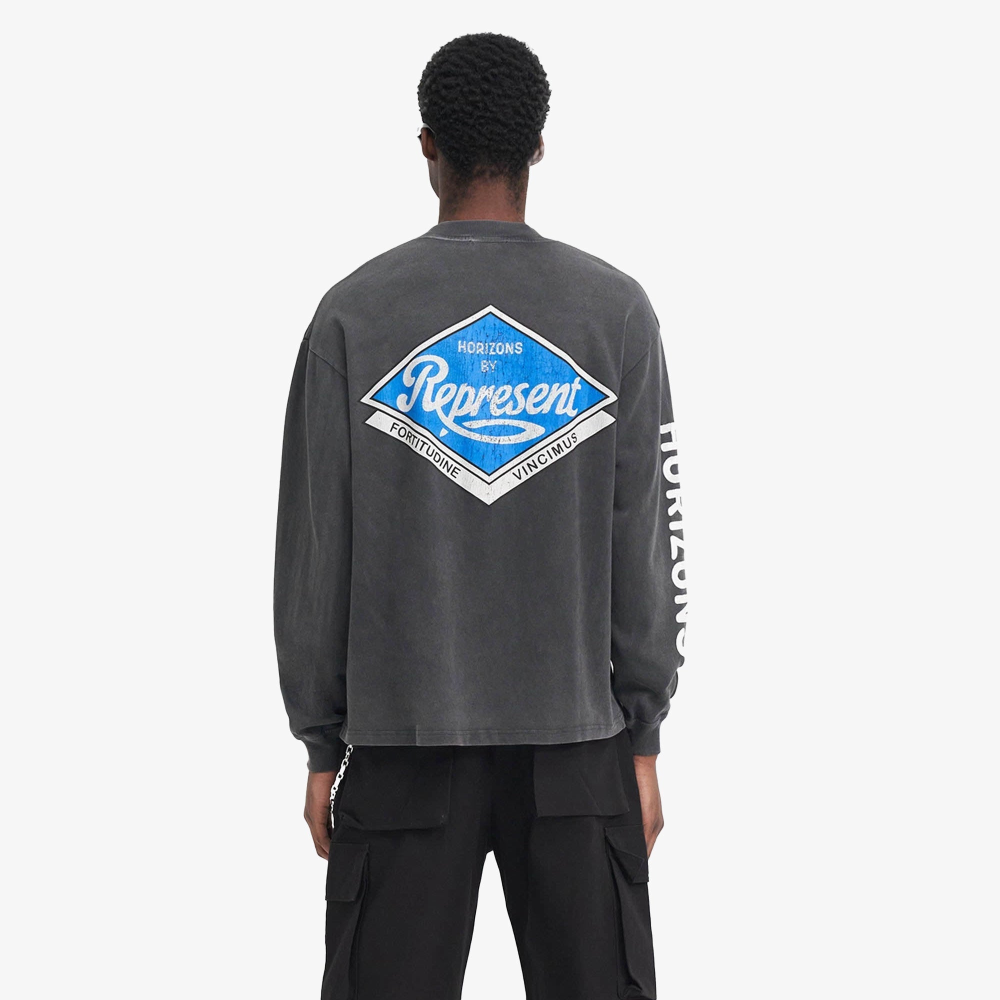 Represent | CLASSIC PARTS LONG SLEEVE { AGED BLACK - view 2
