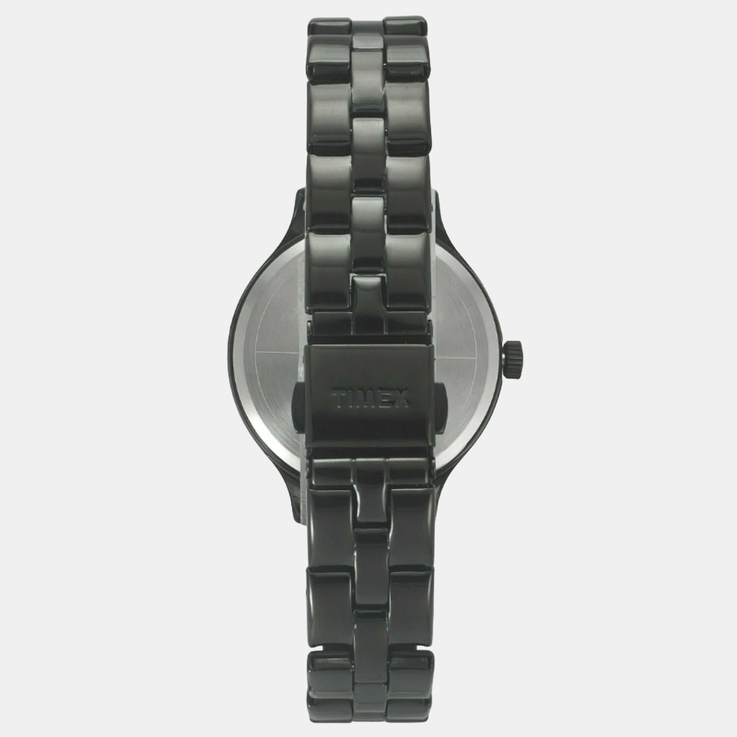 Timex Fashion Women Quartz Black Dial Analog Stainless Steel Watch TWEL14809 - view 4