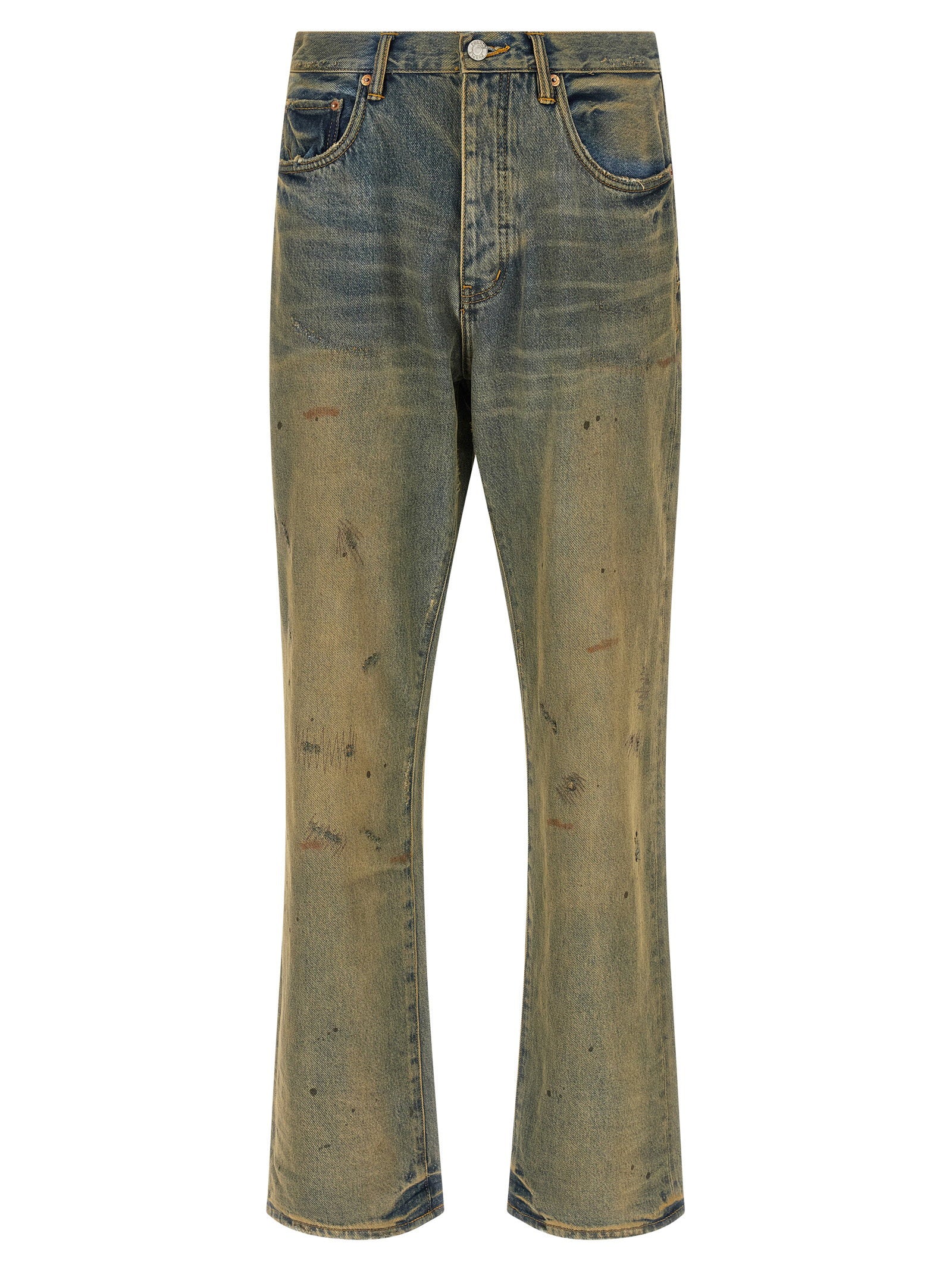 Purple P011 Dirty Oil Repair Jeans – 100% cotton