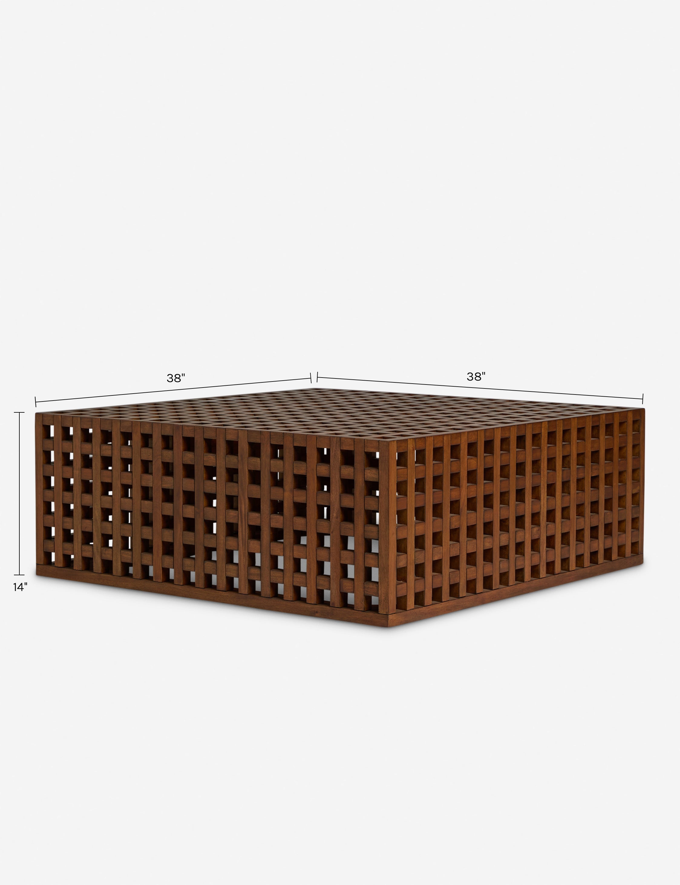 Lulu and Georgia Hila Square Coffee Table by Sarah Sherman Samuel - view 5