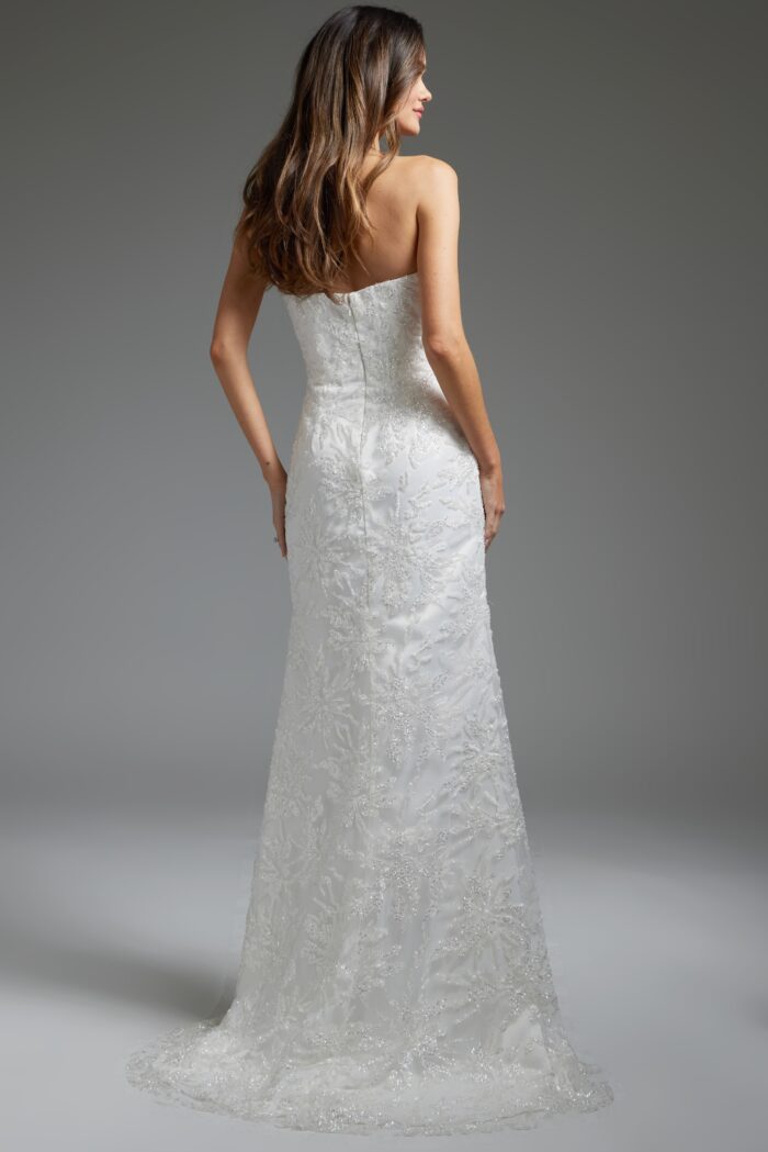 Jovani JB40608 Long Bridal Gown Sequin Wedding Dress - view 2