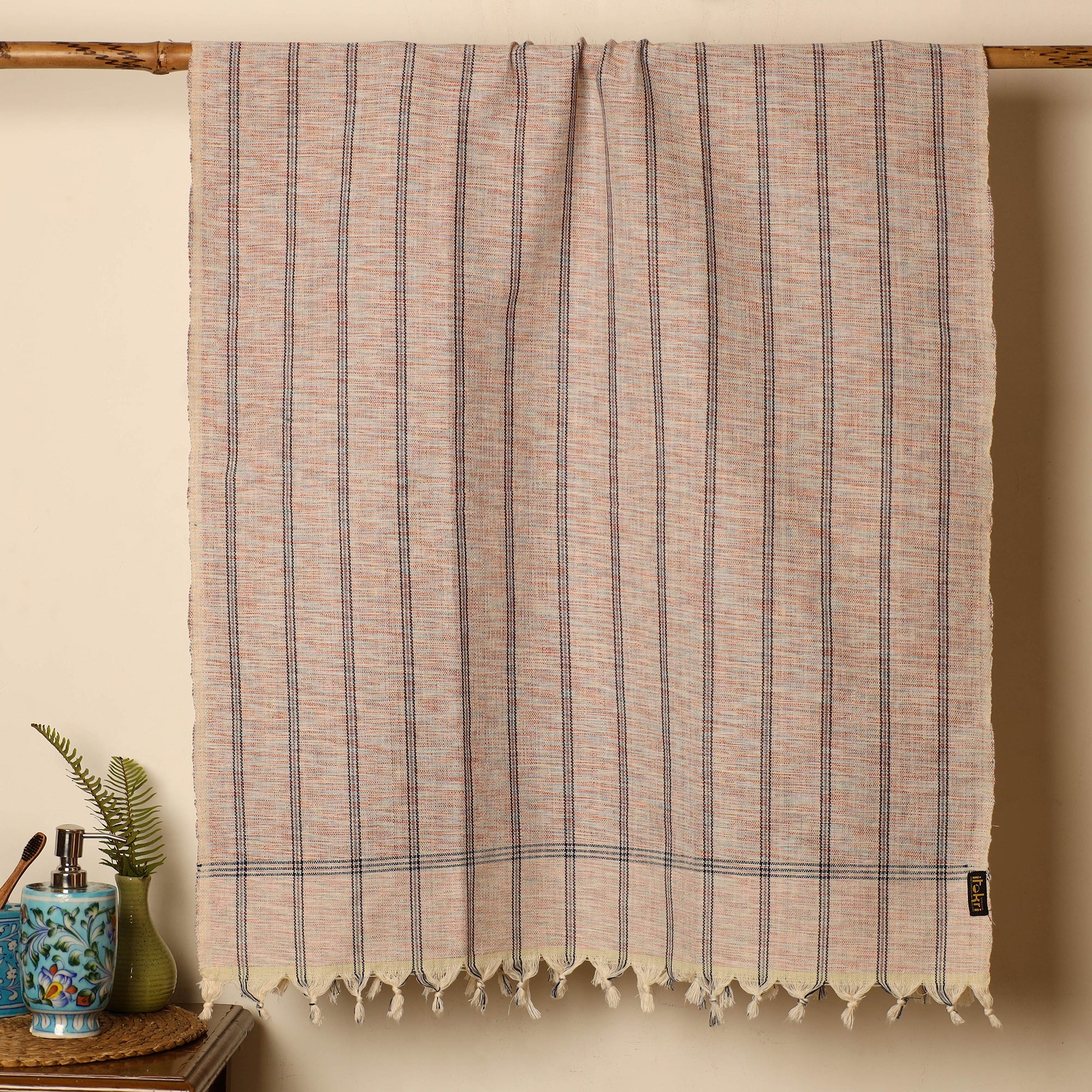 GWALIOR HANDLOOMS Brown - Handloom Fine Cotton Gamcha Bath Towel 03 - view 2
