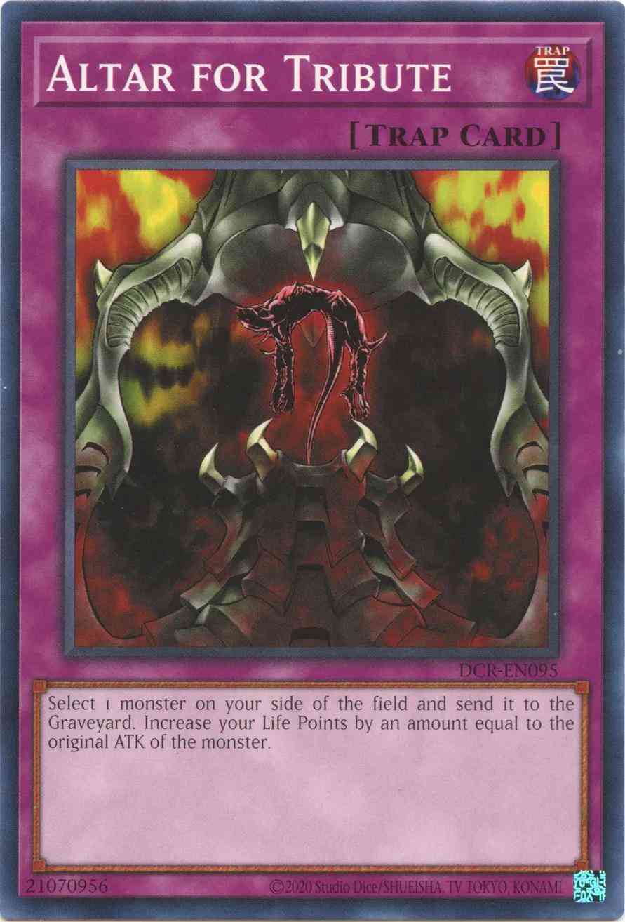 Yu-Gi-Oh! Altar for Tribute - 25th Anniversary - DCR-EN095 - Common - Unlimited