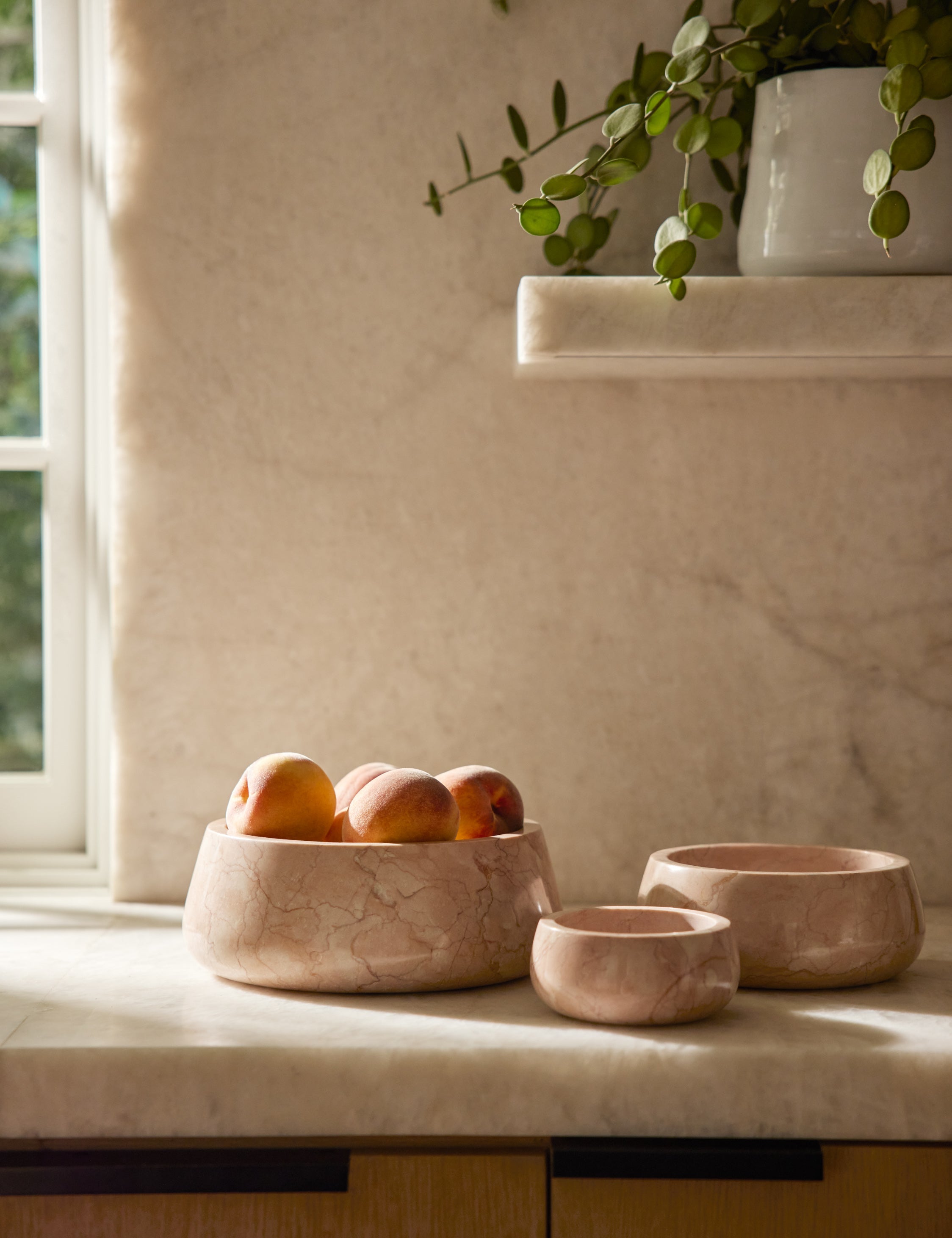 Lulu and Georgia Lusine Bowls (Set of 3) – Pink - view 2
