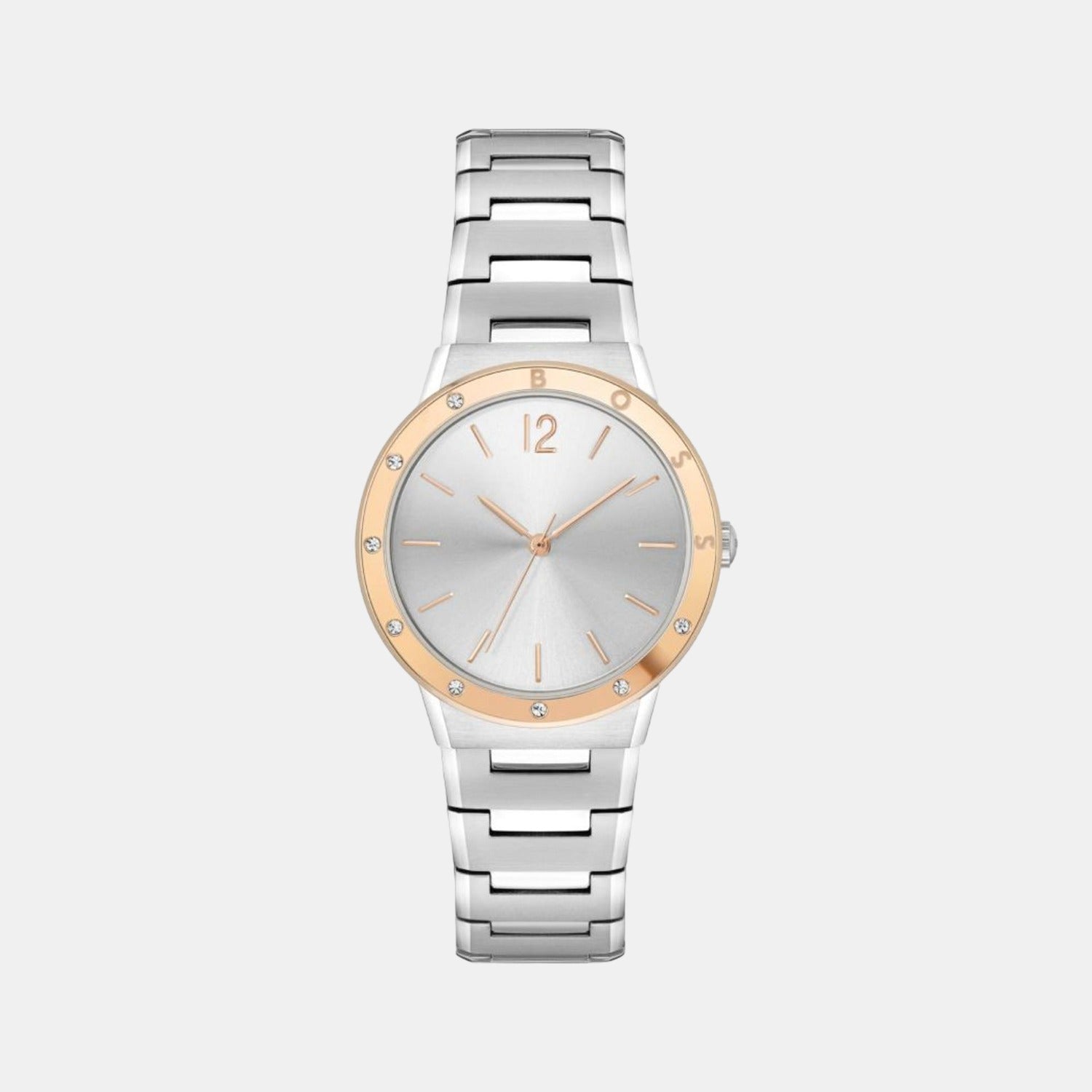 Boss Breath Women Quartz Silver Dial Analog Stainless Steel Watch 1502646