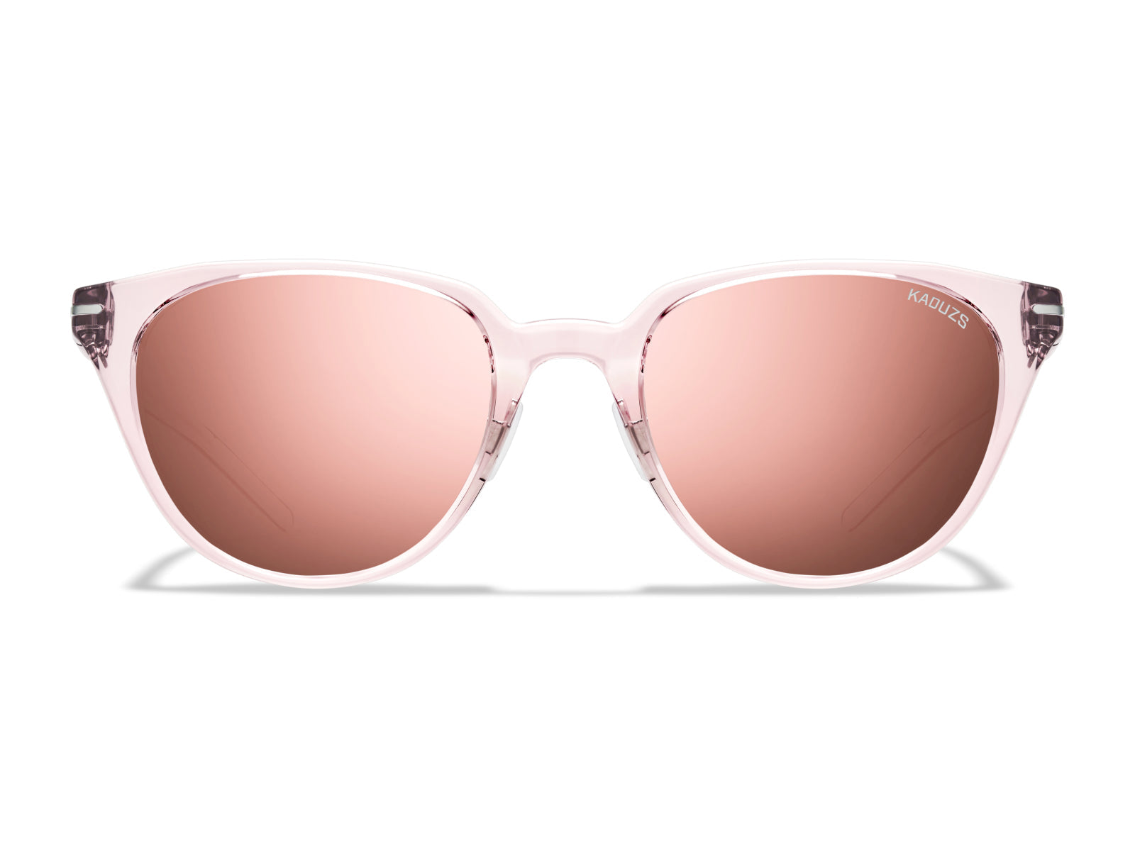 ROKA LTD Lola 2.0 KADUZS Sunglasses – Crystal Rose Frame - Rose Gold Mirror Lens