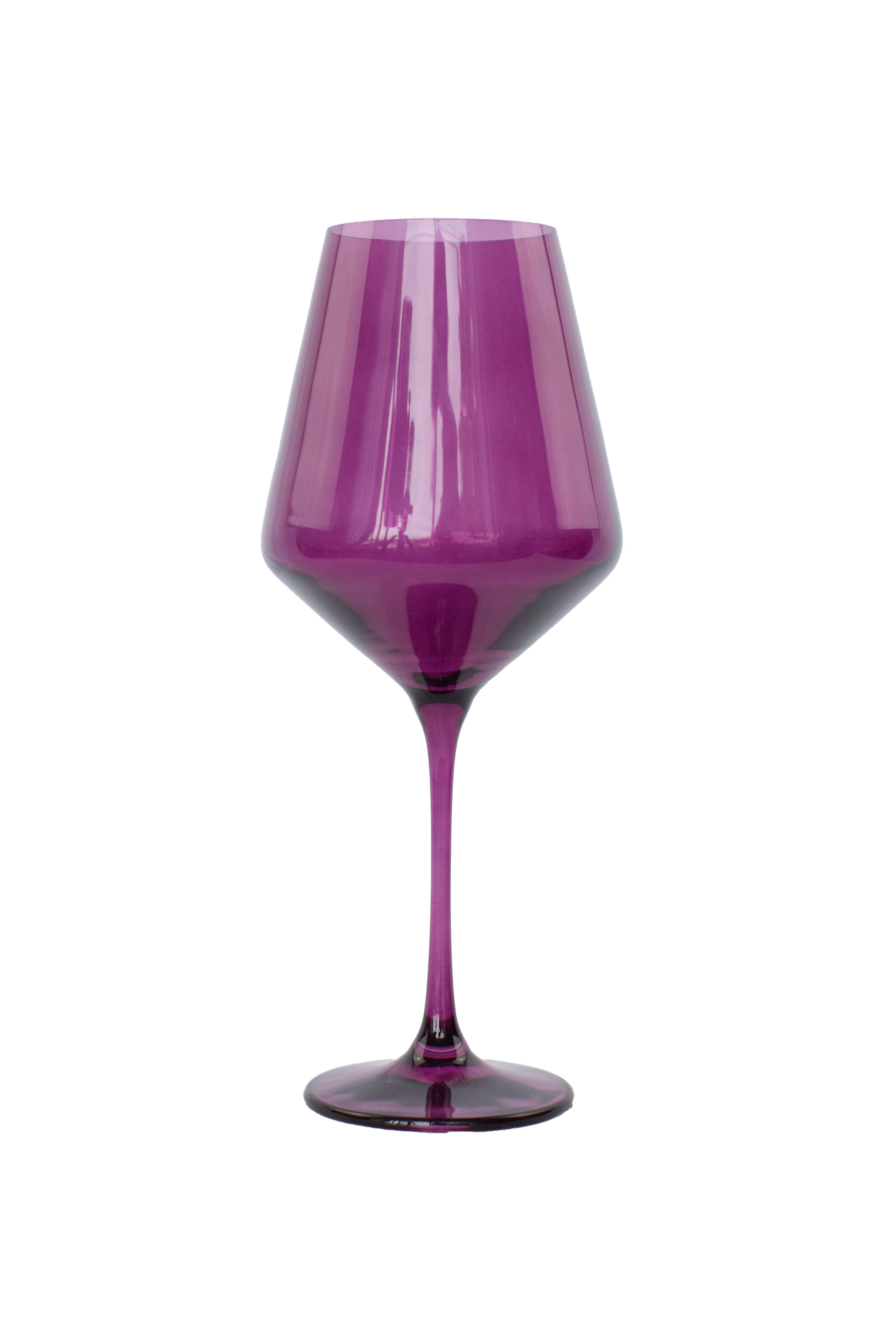 RH Signature Co. Estelle Colored Wine Stemware - Set of 6 {Amethyst} - view 5