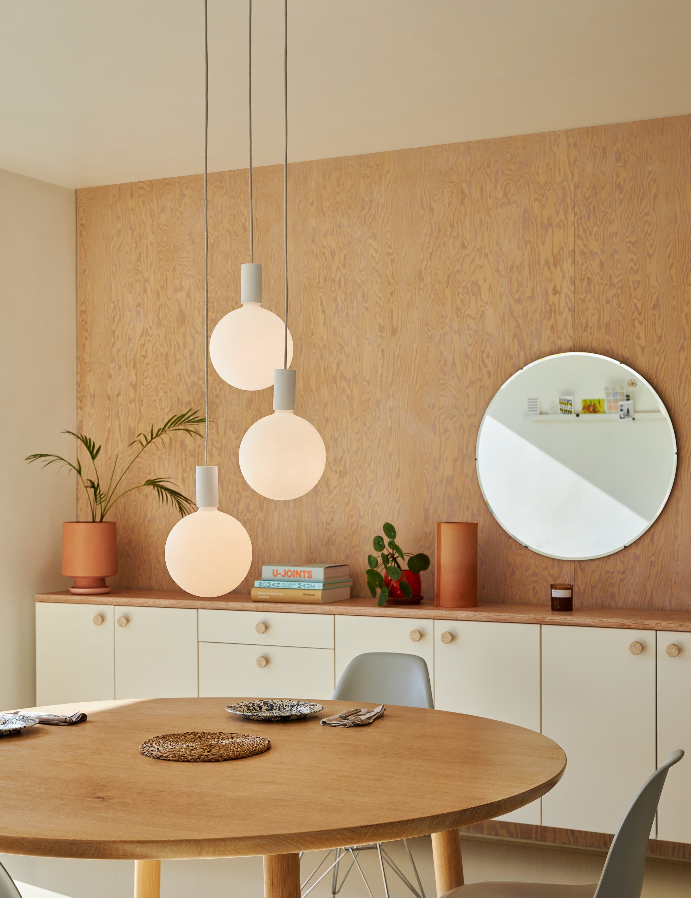 Lulu and Georgia Alumina Triple Pendant Light by Tala - view 2