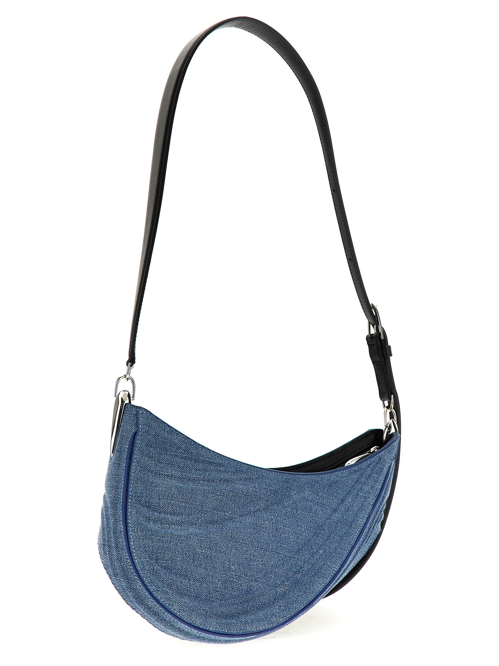 Mugler Medium Denim Spiral Curve 01 Shoulder Bag - view 2