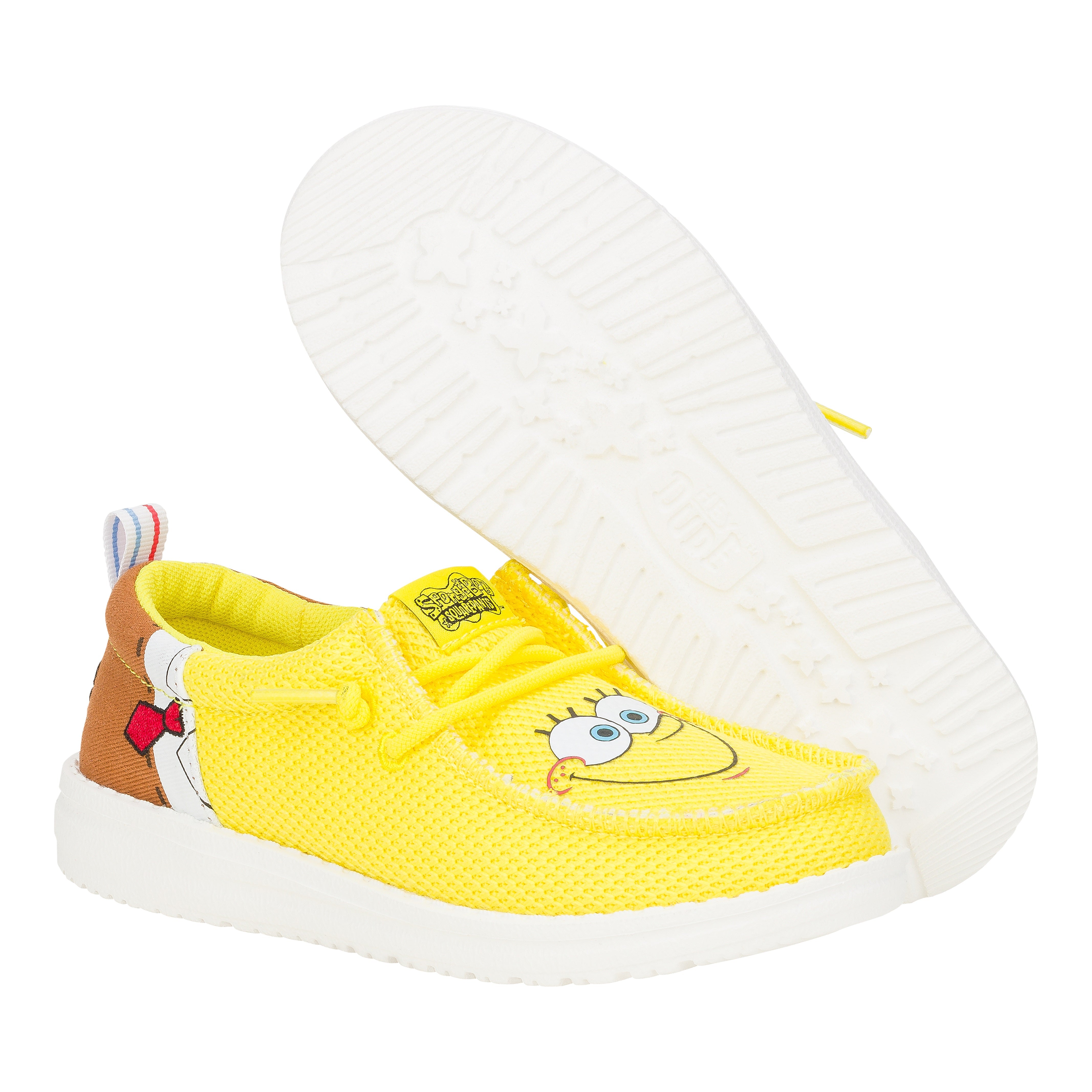 HEYDUDE shoes Wally Funk Youth SpongeBob - Brown/Yellow - view 4