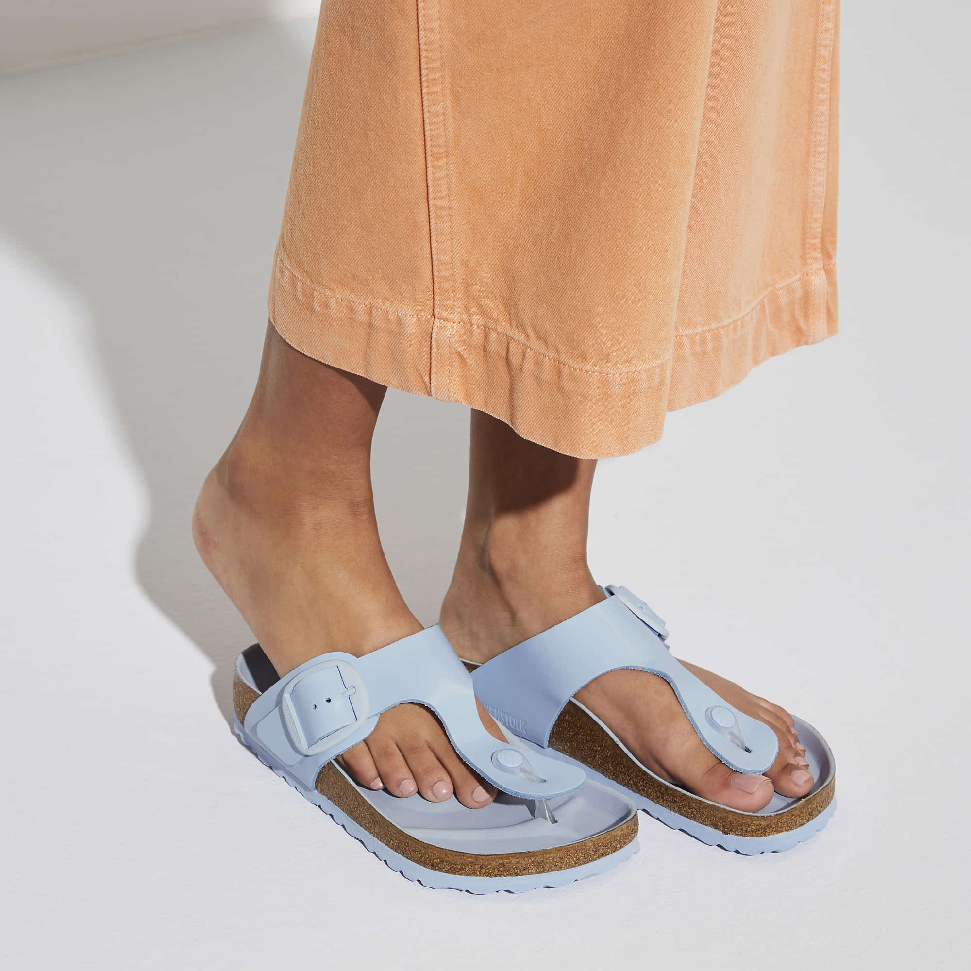 Birkenstock Gizeh Big Buckle Natural Leather Patent - view 8