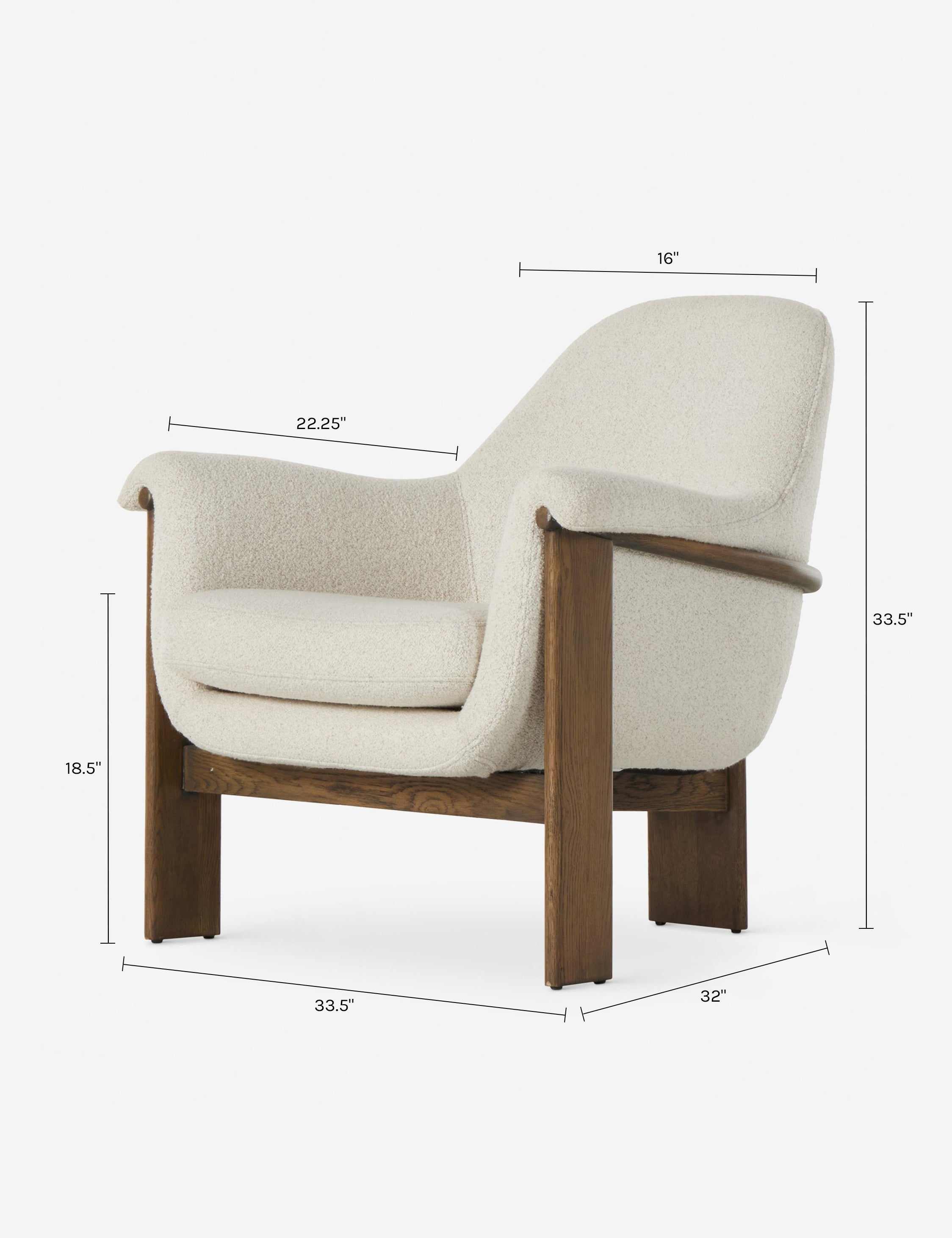 Lulu and Georgia Byrne Accent Chair – Ivory Sheepskin - view 8