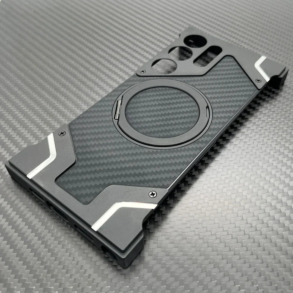 Million Cases Reinforced Carbon Fiber Armor Bracket Case - Samsung