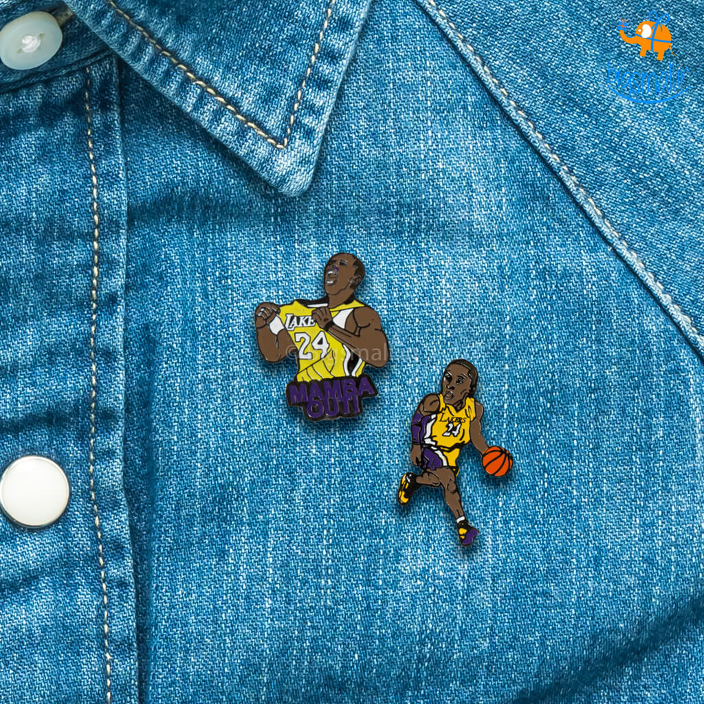 Bigsmall_piu Kobe Bryant Lapel Pins - Set of 2 - view 3