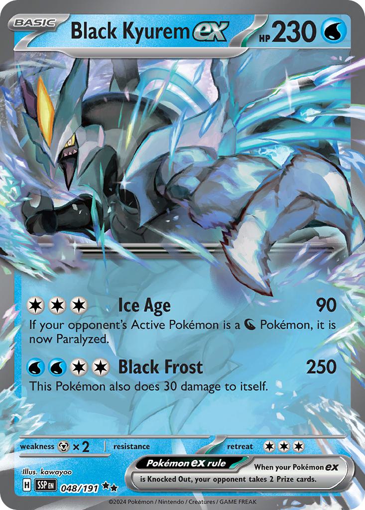 Pokémon Black Kyurem ex - 048/191 - Double Rare [sv08-048] [Ultra]