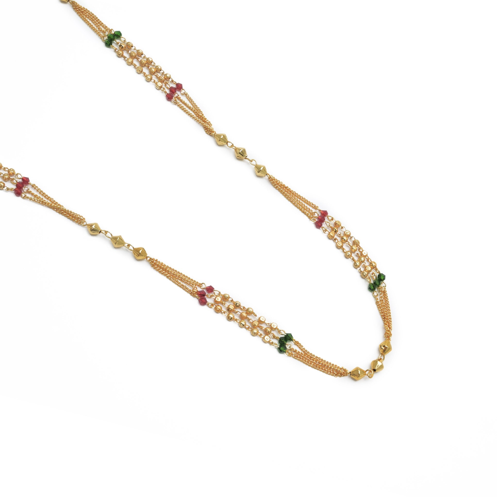 Branta Traditional Layered Long Mala Necklace For Women - view 4