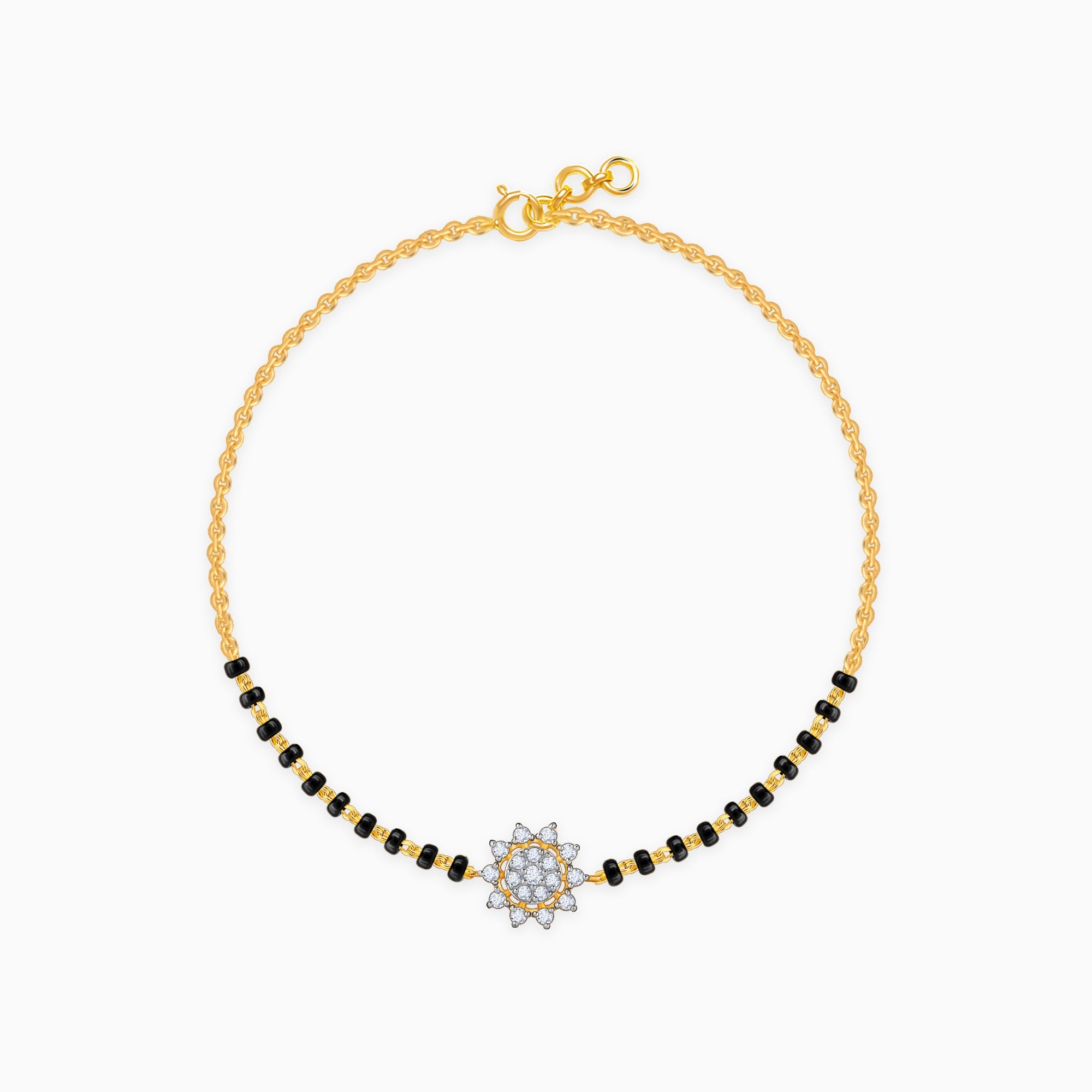 GIVA Jewellery Gold Devina Diamond Mangalsutra Bracelet