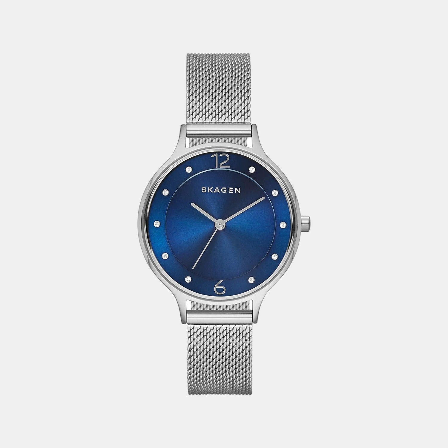 Skagen Anita Lille Women Quartz Blue Dial Analog Stainless Steel Watch SKW2307