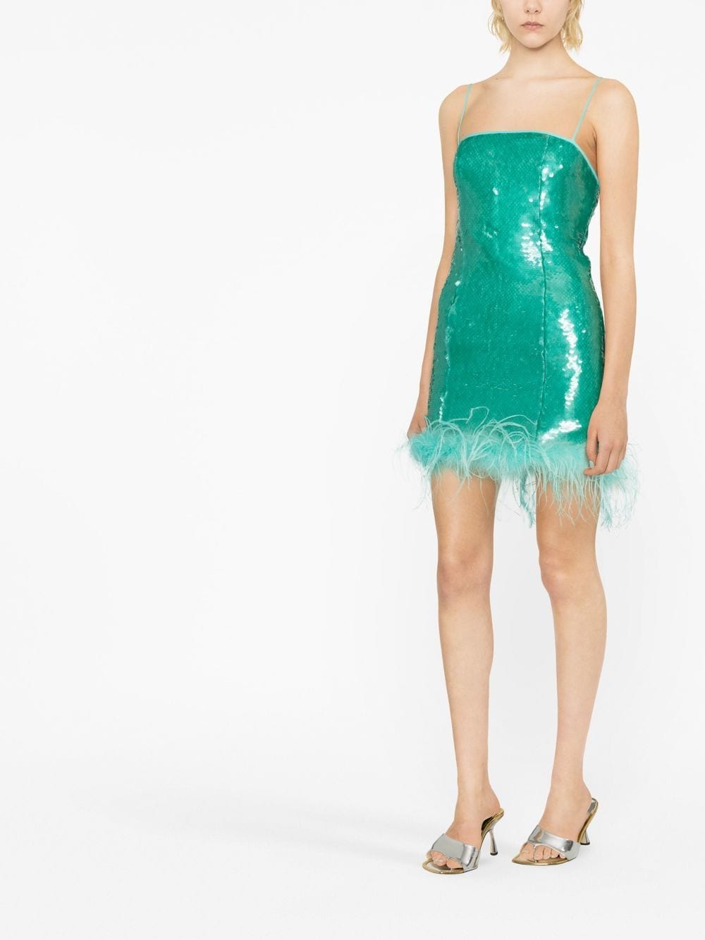 Giuseppe Di Morabito Feather detail short dress - view 2