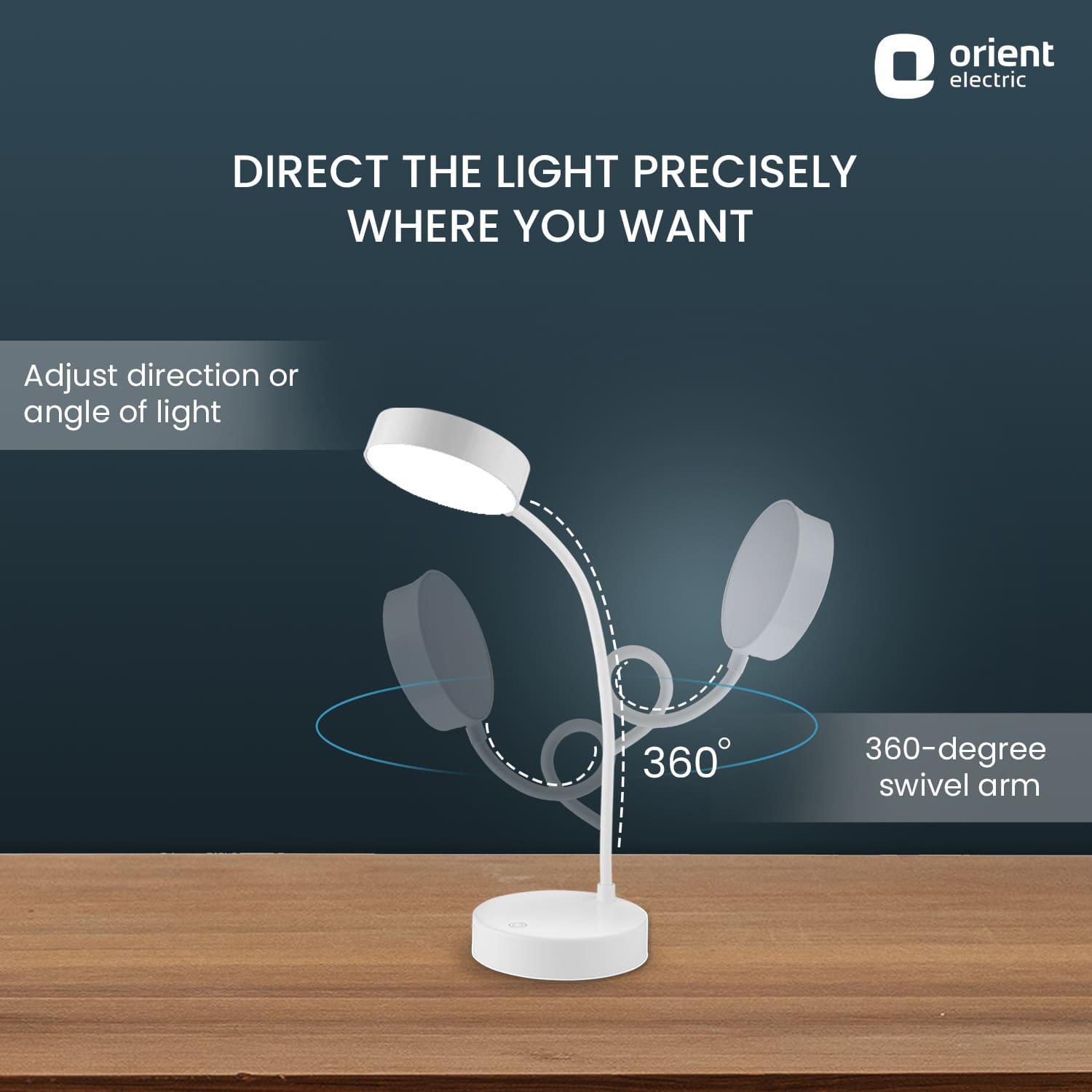 Orient Electric Ellipse Emergency Desk Lamp for Study - view 5