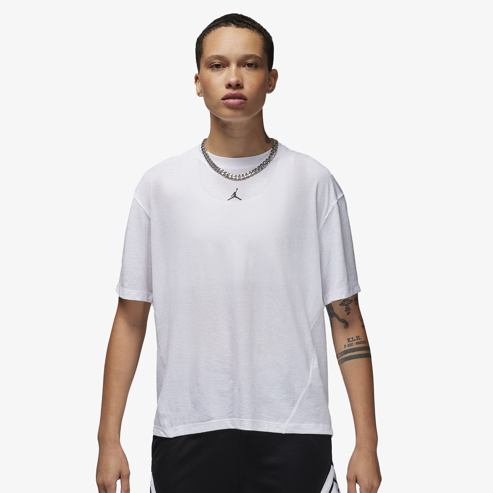 Short-sleeve top white – Jordan | DIAMOND SHORT-SLEEVE TOP { WHITE