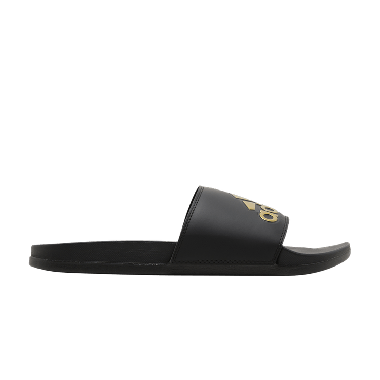 Yeezy adidas Adilette Comfort Slides Core Black Gold Metallic